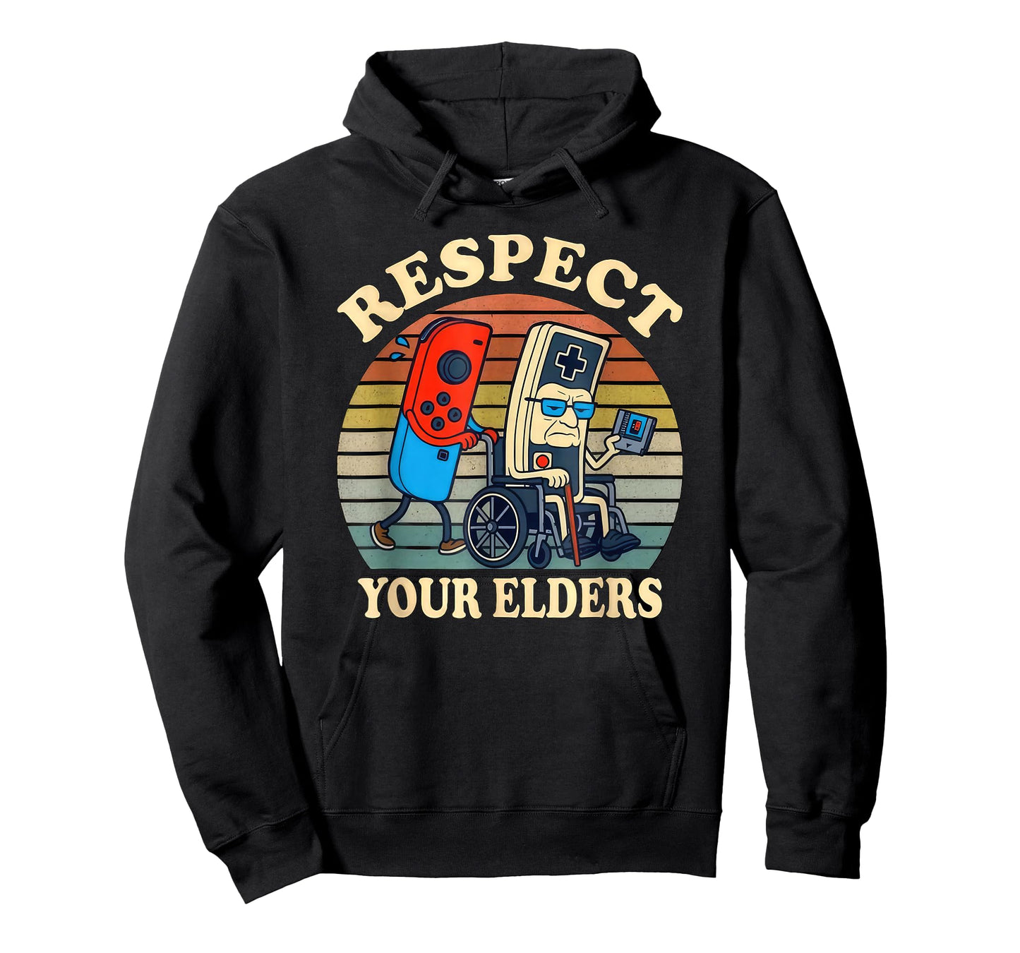 Respect Your Elders Gaming Control Retro Funny Gamer T-Shirt