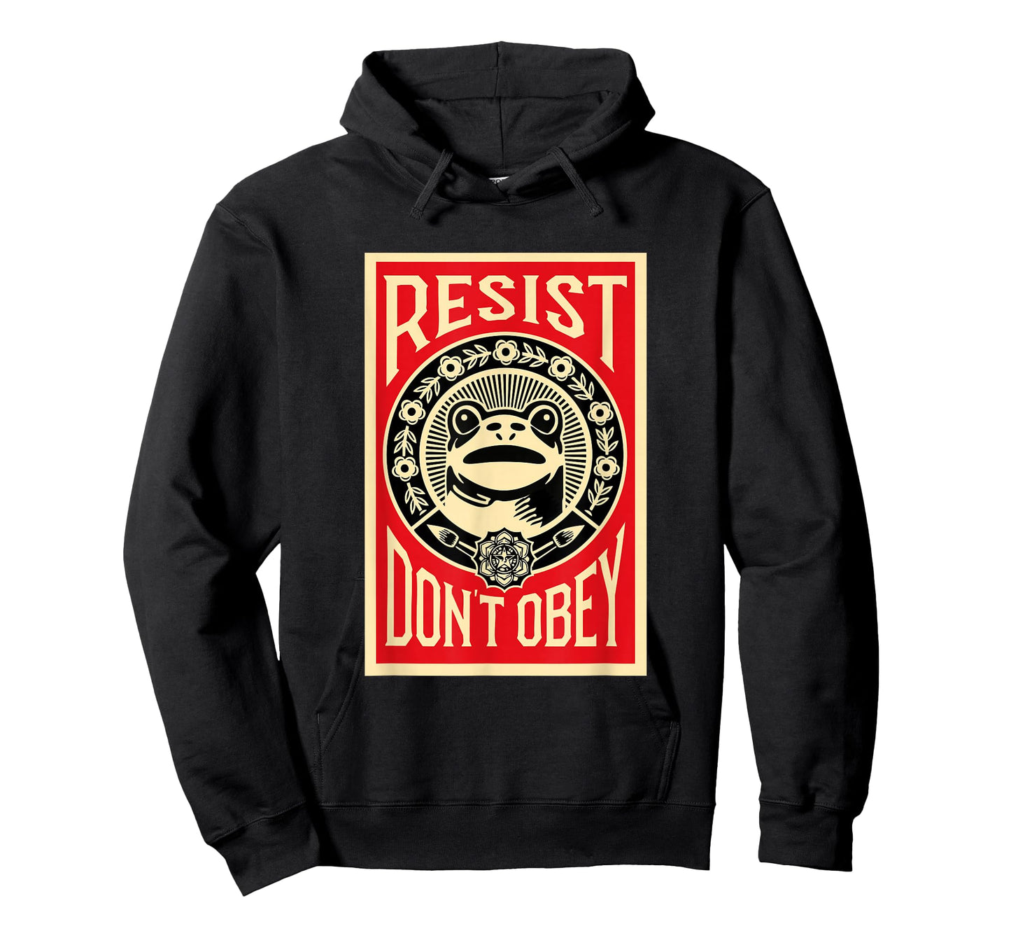 Resist Don't Obey Frog Portland Protest Graphic Art Justice T-Shirt