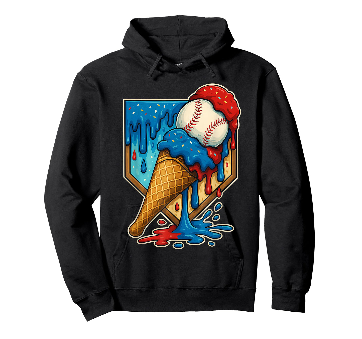 Baseball Drip Ice Cream 6 7 Number 67 Six Seven Meme Sport T-Shirt