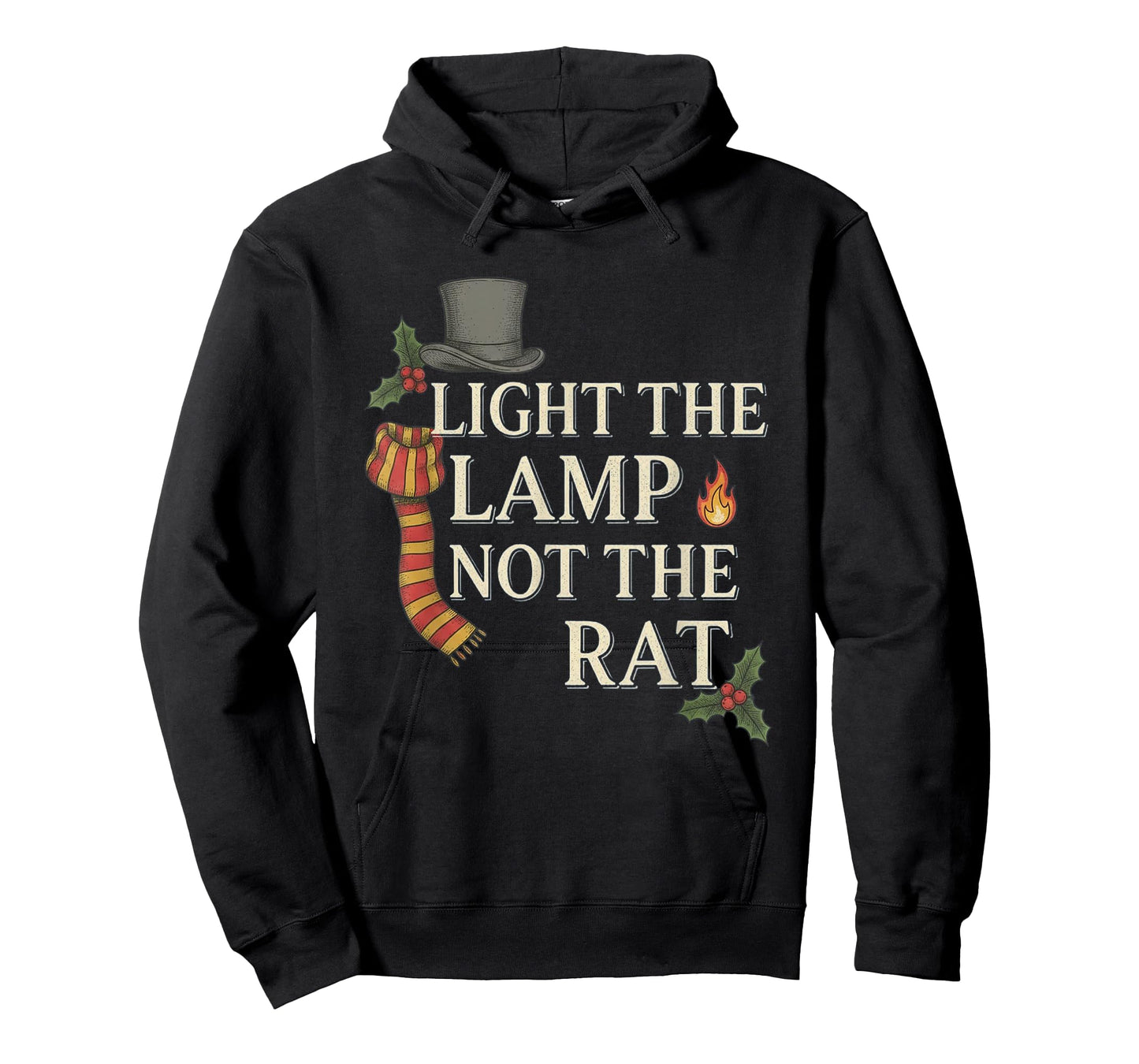Light The Lamp Not The Rat Christmas Funny Novelty T-Shirt