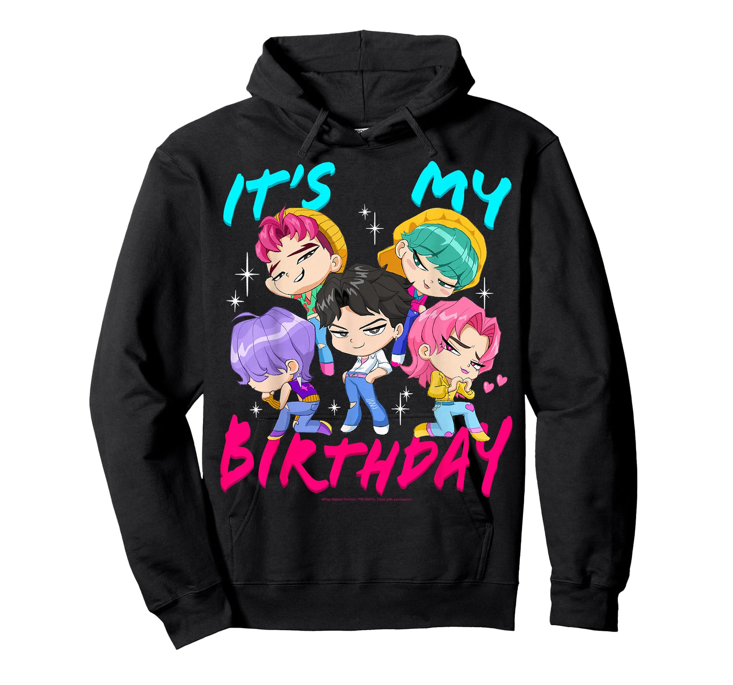 Kpop Demon Hunters It's My Birthday Saja Boys Group Shot T-Shirt