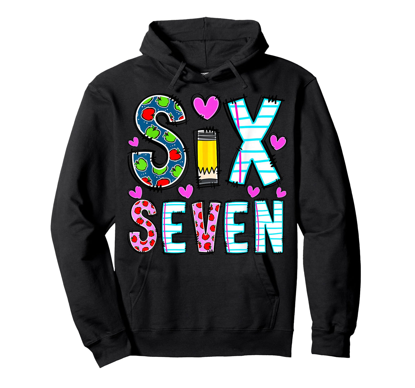 Funny Six Seven 6 7 Meme Teacher Design for Men Women Girls T-Shirt