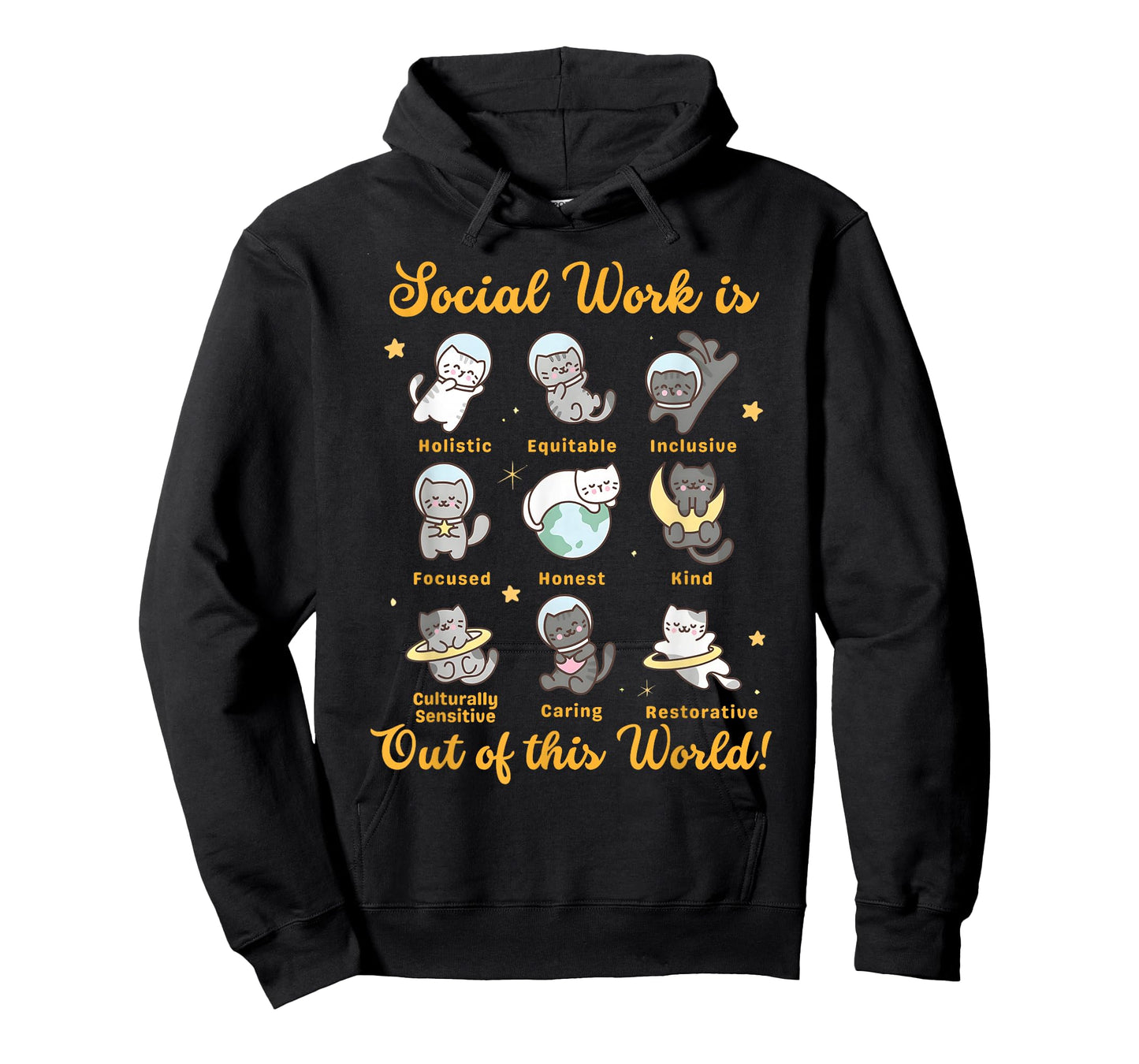 Social Worker Cat Funny Saying Cats Meme Social Work Month T-Shirt