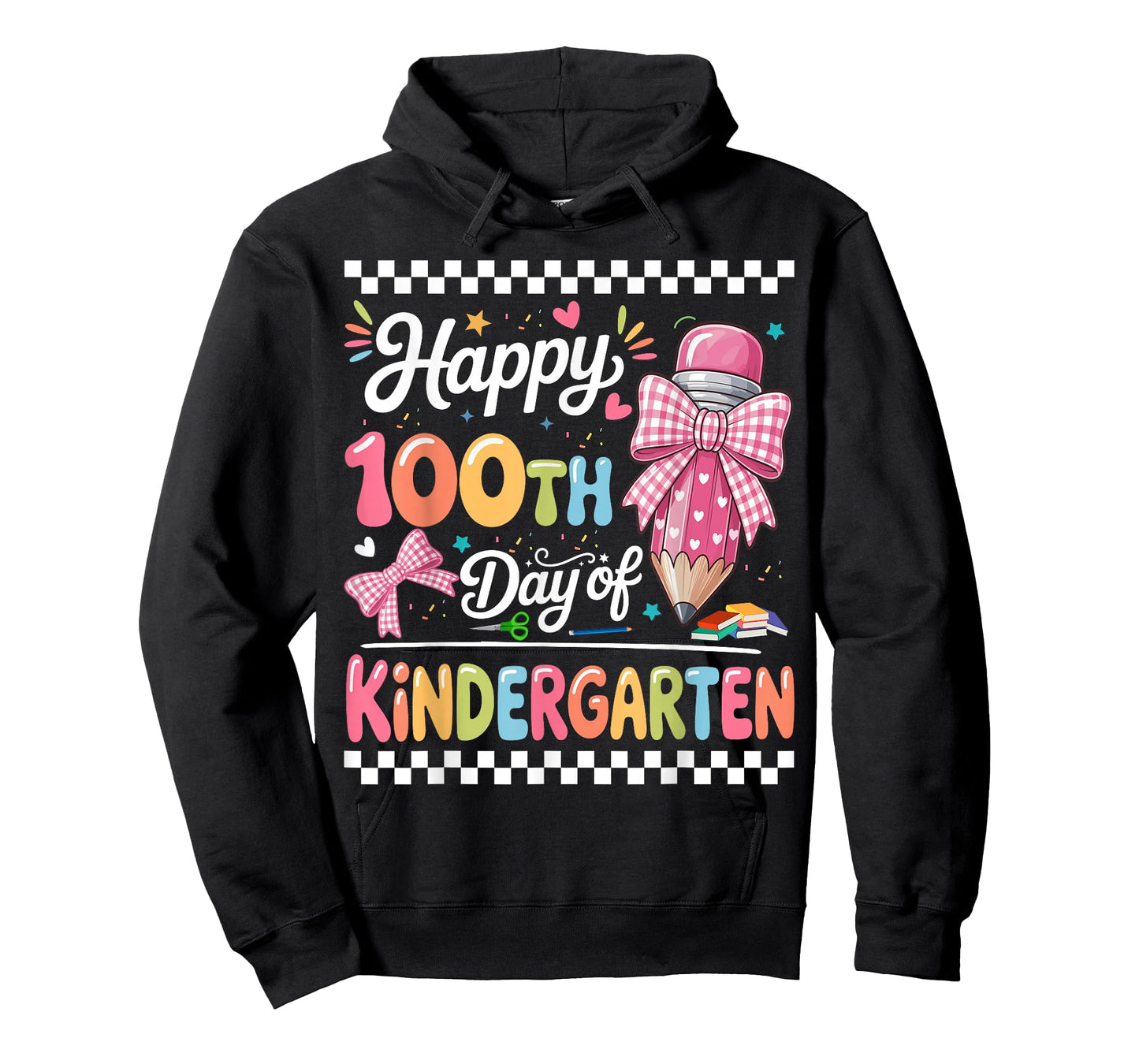 Happy 100 Days of School Teacher Kindergarten Girls Kids T-Shirt