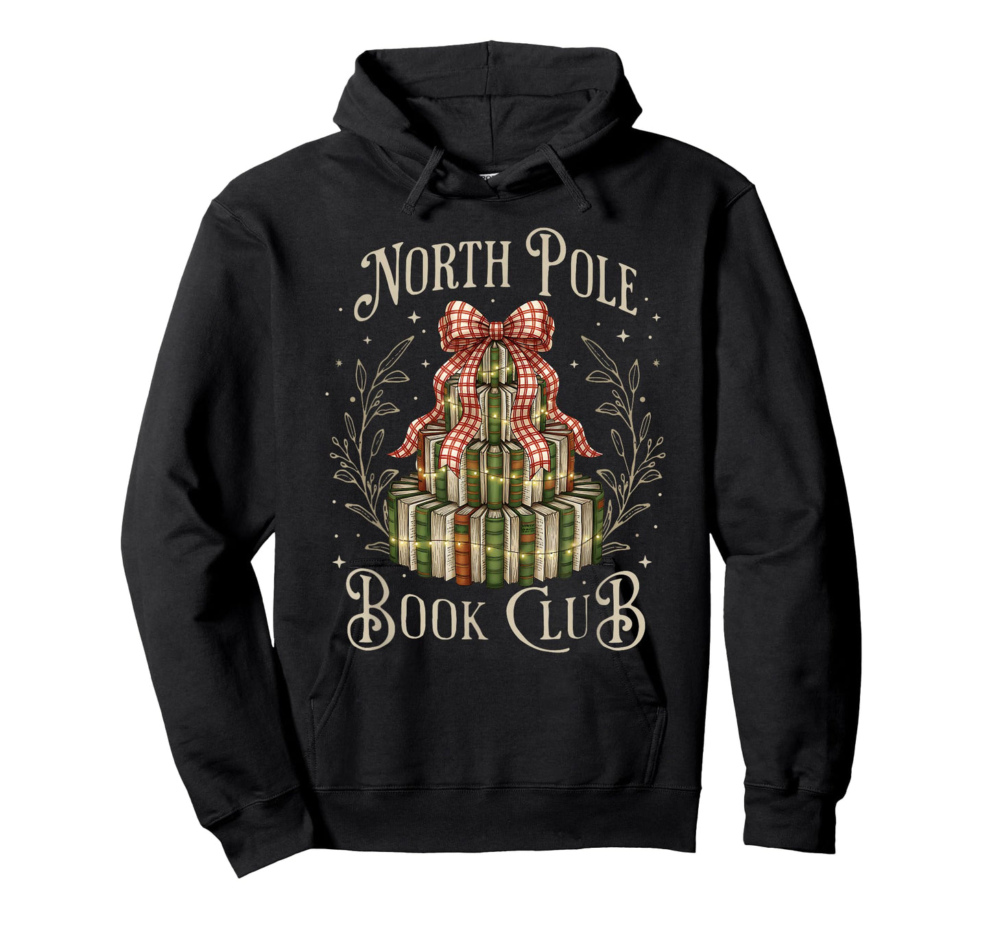 North Pole Book Club Christmas Bookish Xmas Book Lovers T-Shirt