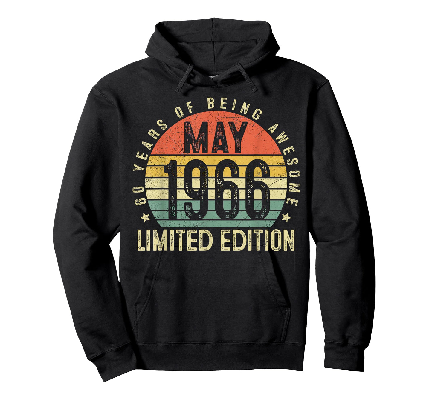 60 Year Old Vintage Born in May 1966 60th Birthday Men Women T-Shirt