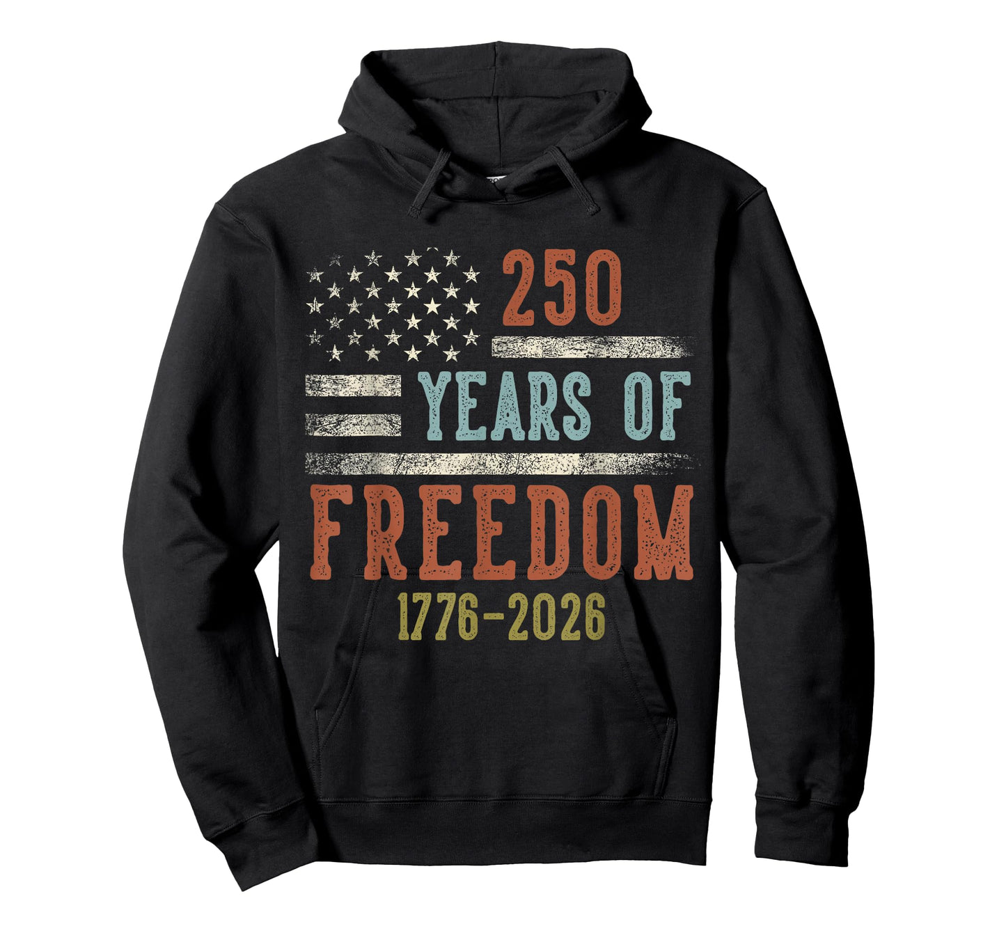 250 Years of Freedom 1776-2026 USA Birthday Gifts Veterans T-Shirt