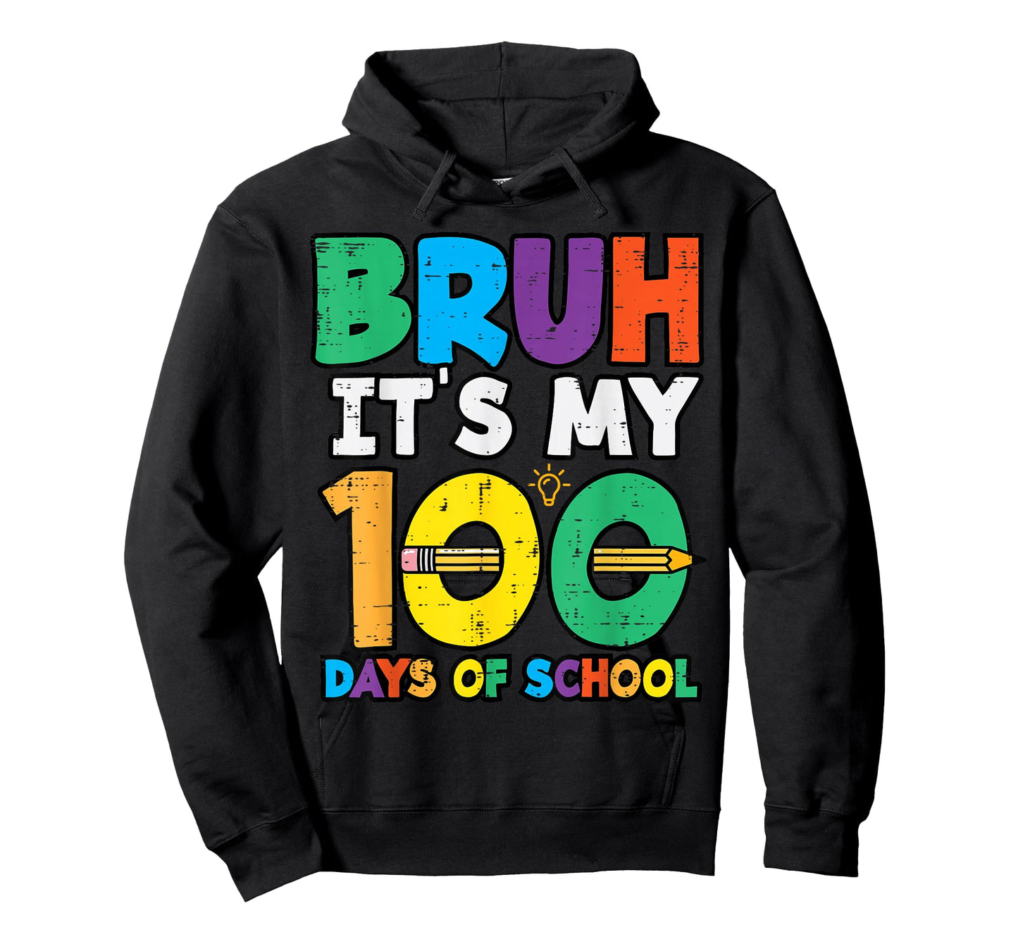 Bruh Its My 100 Days of School 100th Day Meme Girl Boys Kids T-Shirt