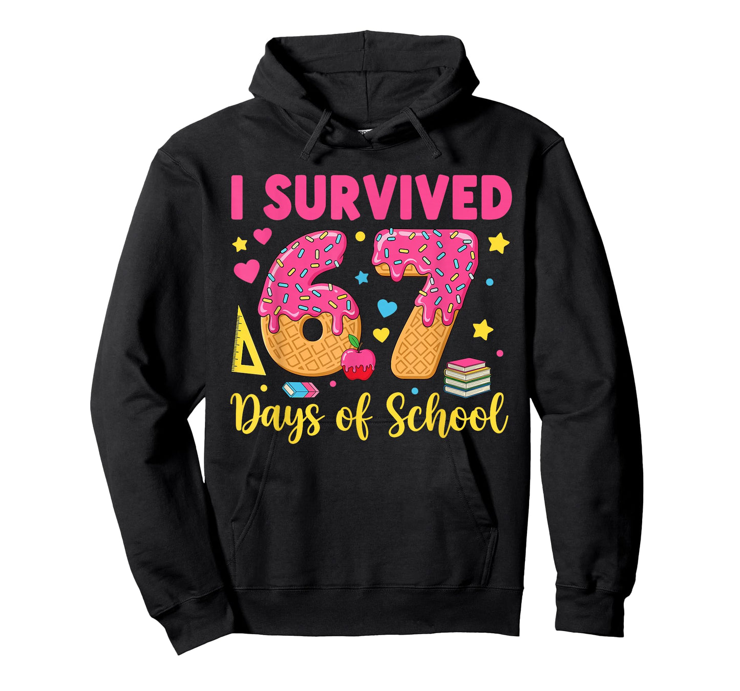 I Survived 67 Days of School 67 Teacher Student 67 Meme T-Shirt