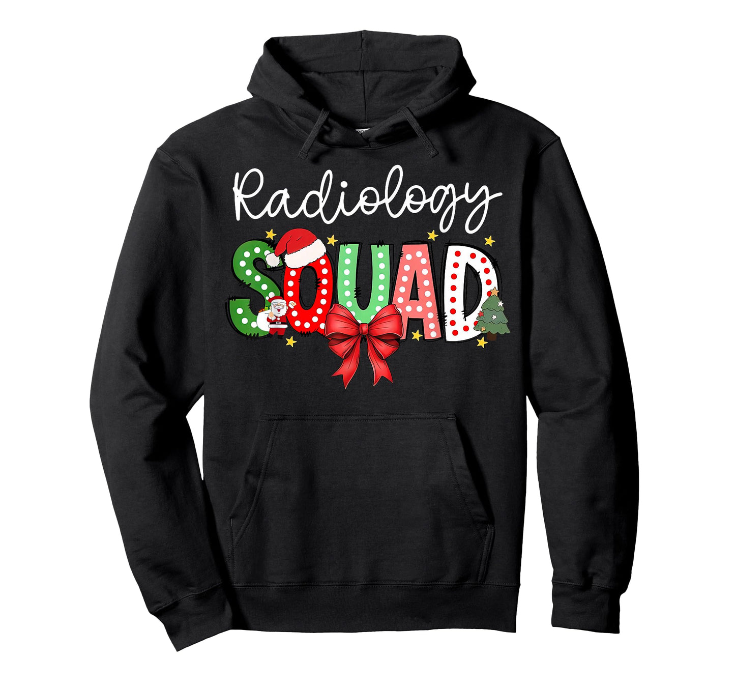 Radiology Squad Santa Christmas Coquette Bow X-ray Rad Tech T-Shirt