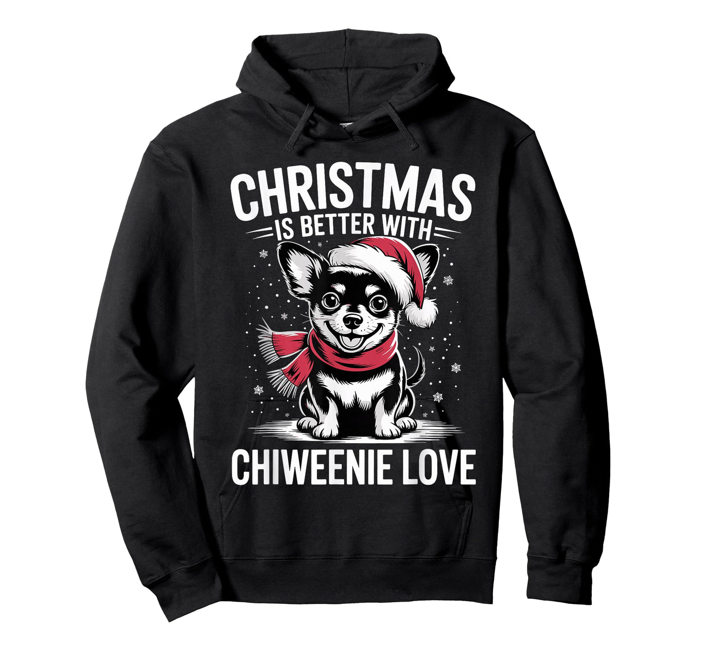 Cute Xmas Puppy Dog Christmas is Better with Chiweenie Love T-Shirt