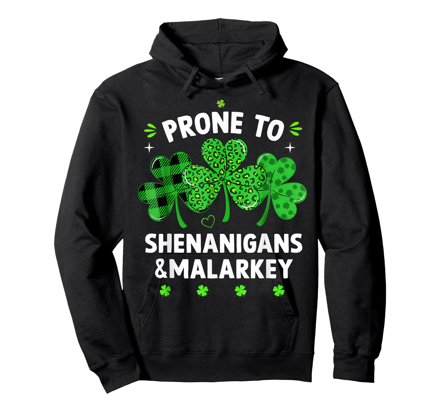 Prone to Shenanigans and Malarkey Funny St Patricks Day Boys T-Shirt