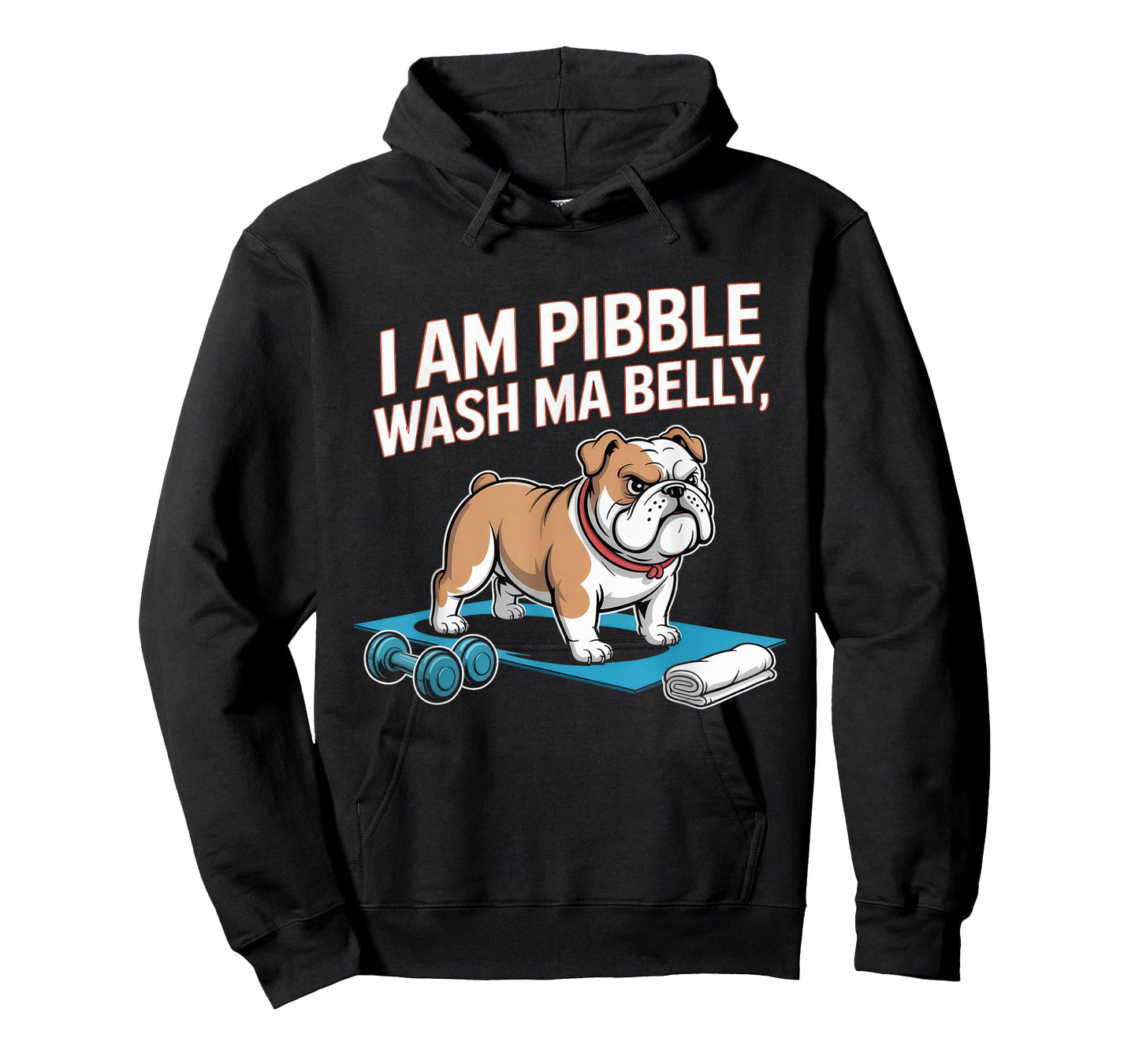 I am Pibble Dog Puppy Wash Clean My Belly Meme Pit Bull Dog T-Shirt
