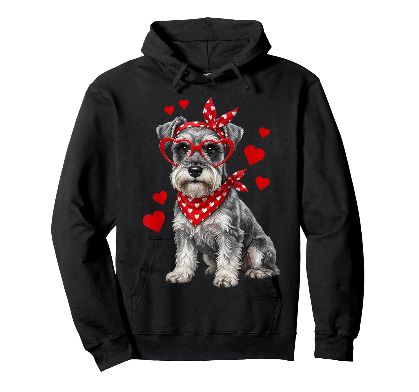 Miniature Schnauzer Valentines Day Dog Lover Heart T-Shirt