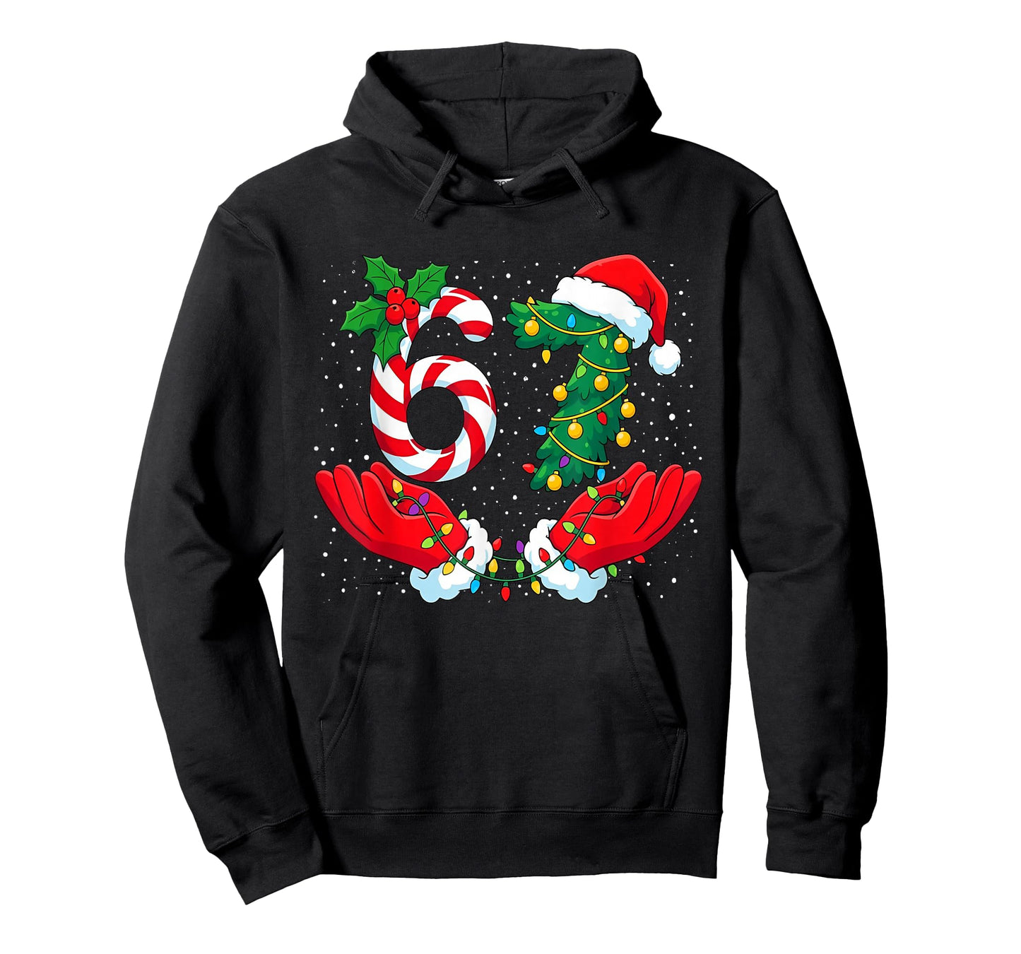 Funny Six Seven Meme Christmas 67 Xmas Men Women Kids T-Shirt
