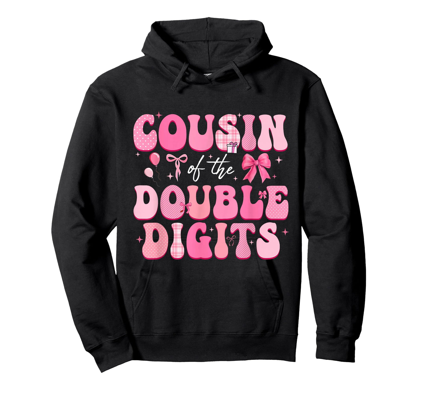 Cousin of The Double Digits Cute Bow 10th Birthday Girl T-Shirt
