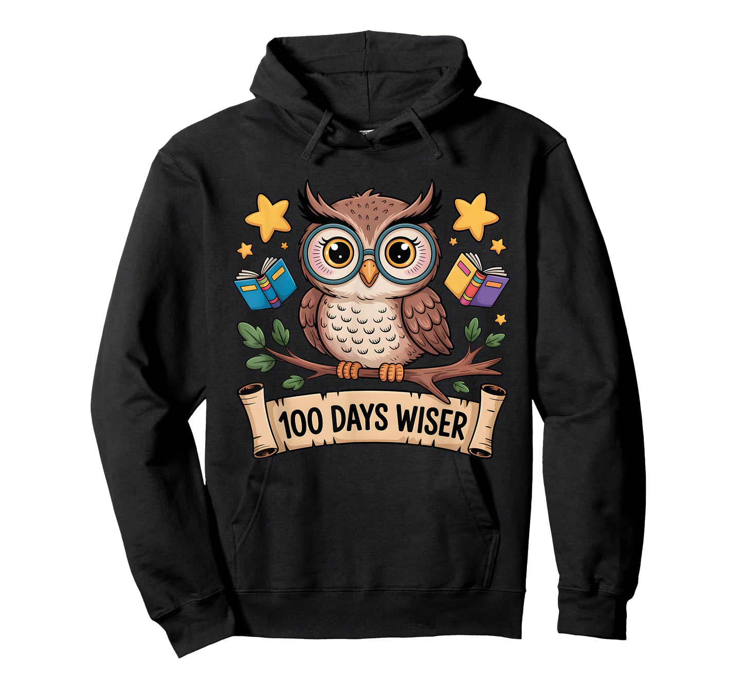 Cute Owl 100 Days Wiser Teacher Student Celebration T-Shirt