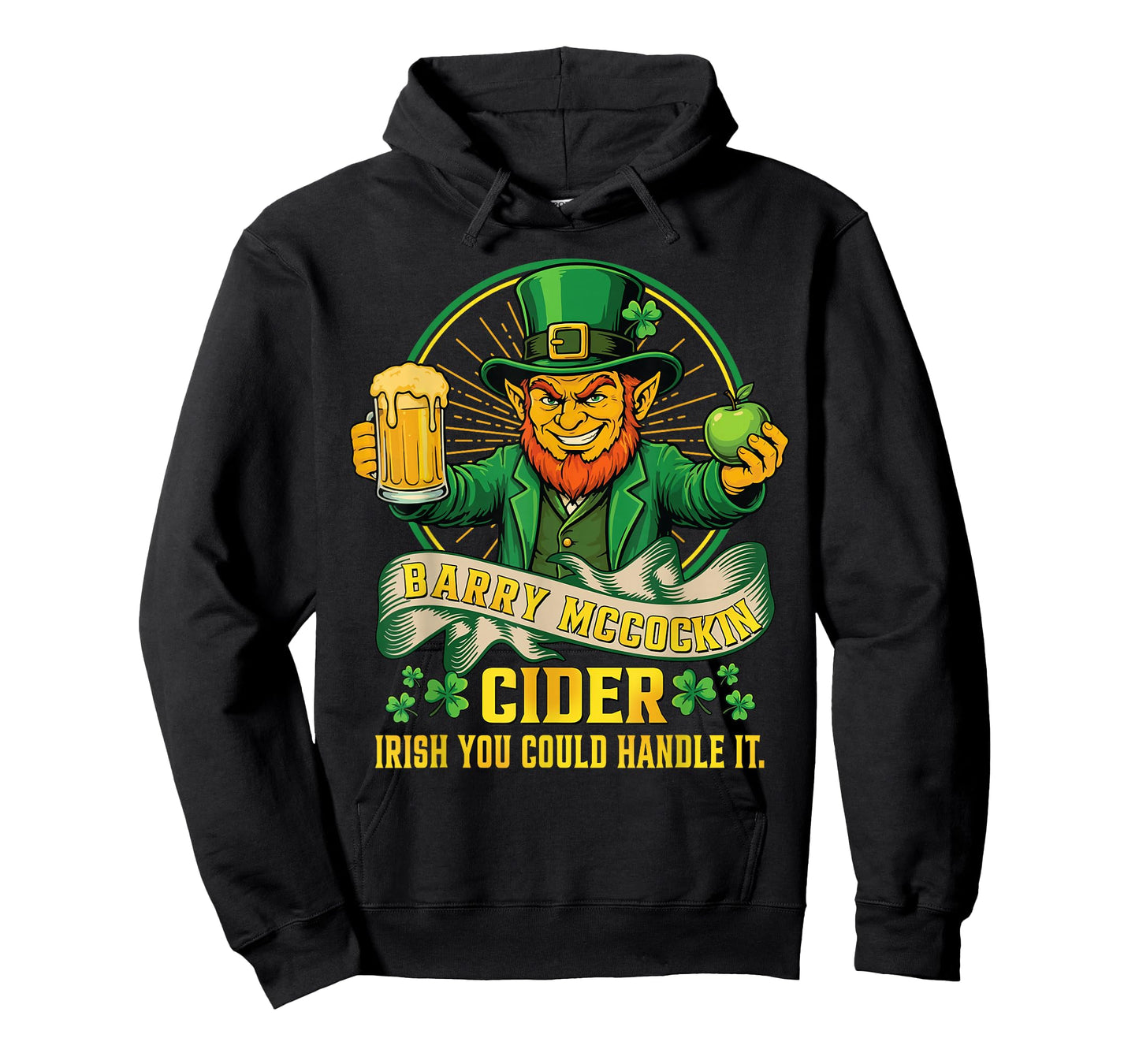 Vintage Barry Maccockin Cider Funny St Patrick's Day T-Shirt
