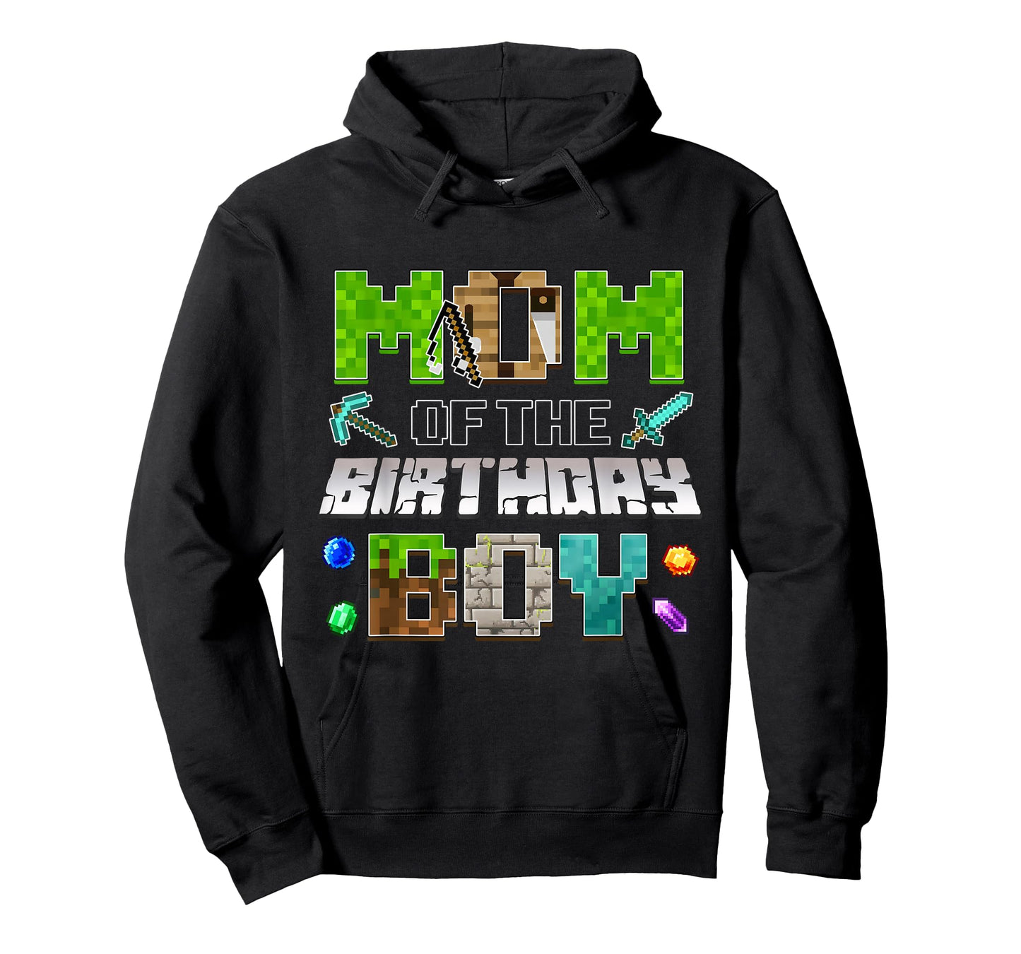 Mom of The Birthday Boy Funny Gaming Birthday Pixel Party T-Shirt