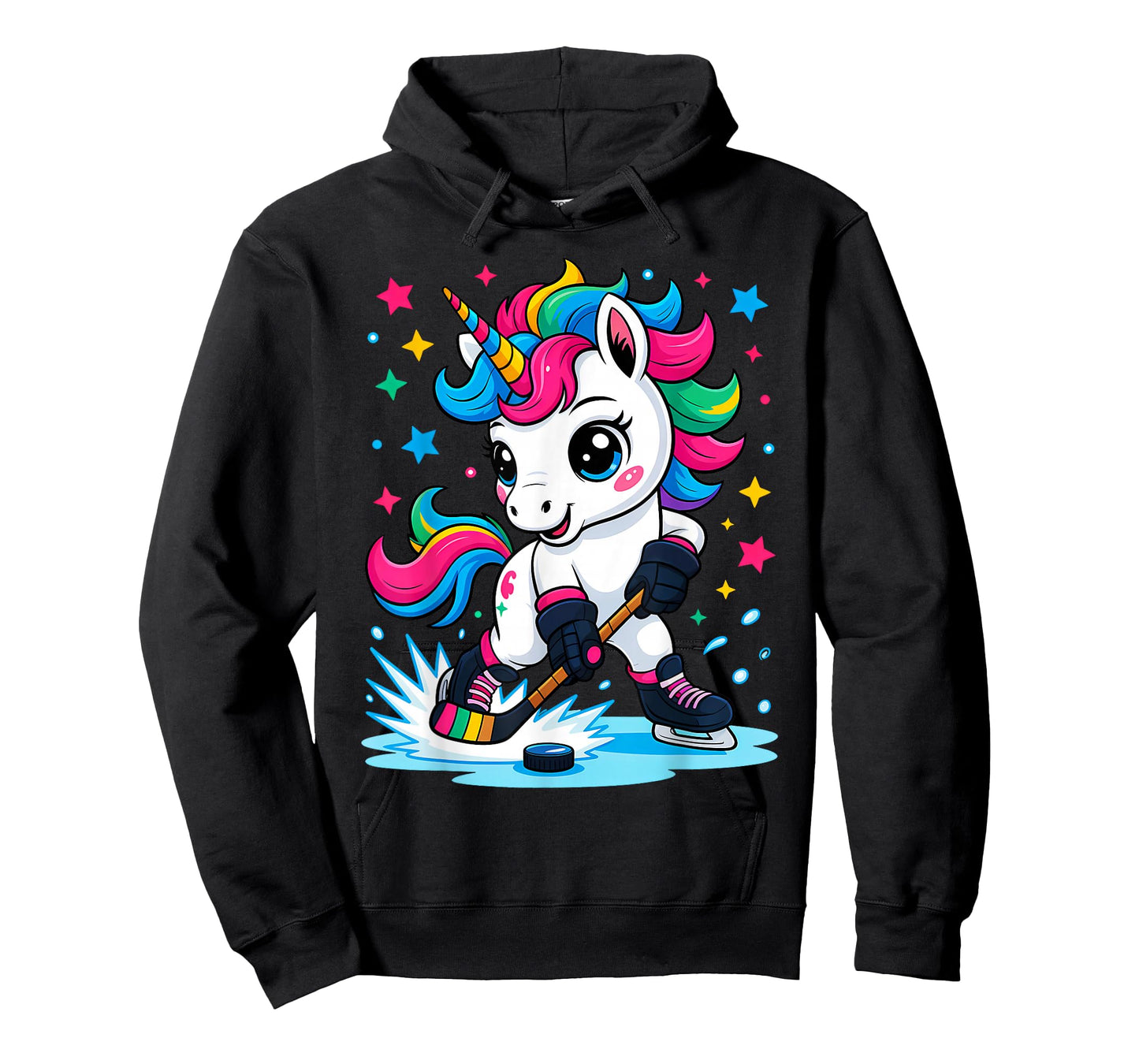 Ice Hockey Unicorn Kawaii T-Shirt
