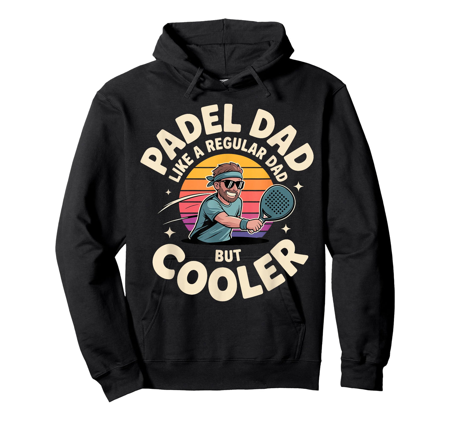 Cool Padel Art for Dad Father Men Padel Lover Padel Player T-Shirt