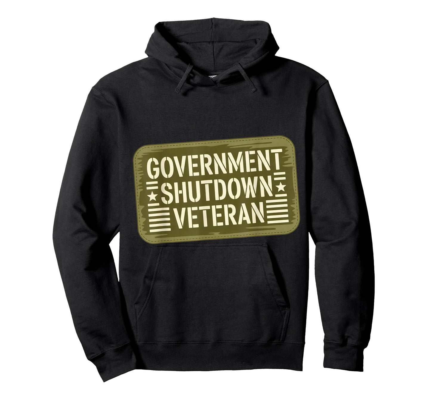 Government Shutdown Veteran Patch 2025 Survivor Employee T-Shirt