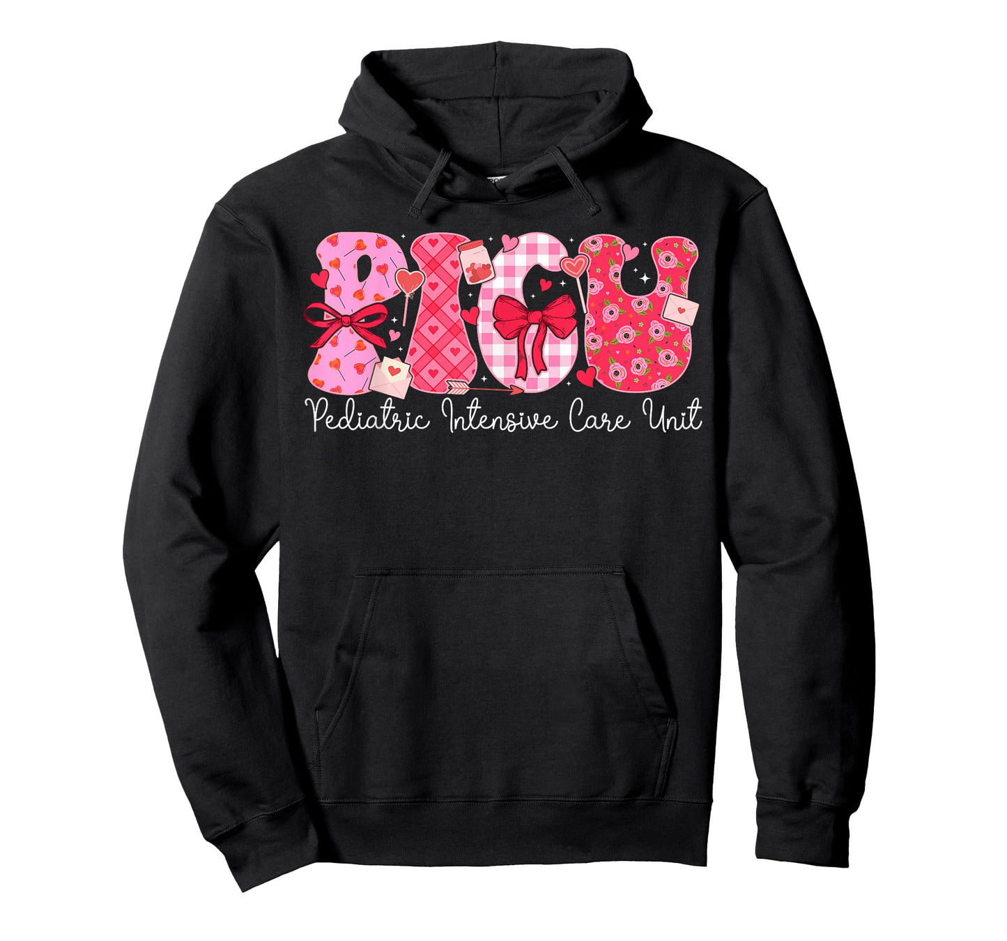 PICU Valentine Pediatric Intensive Care Unit Valentines Day T-Shirt