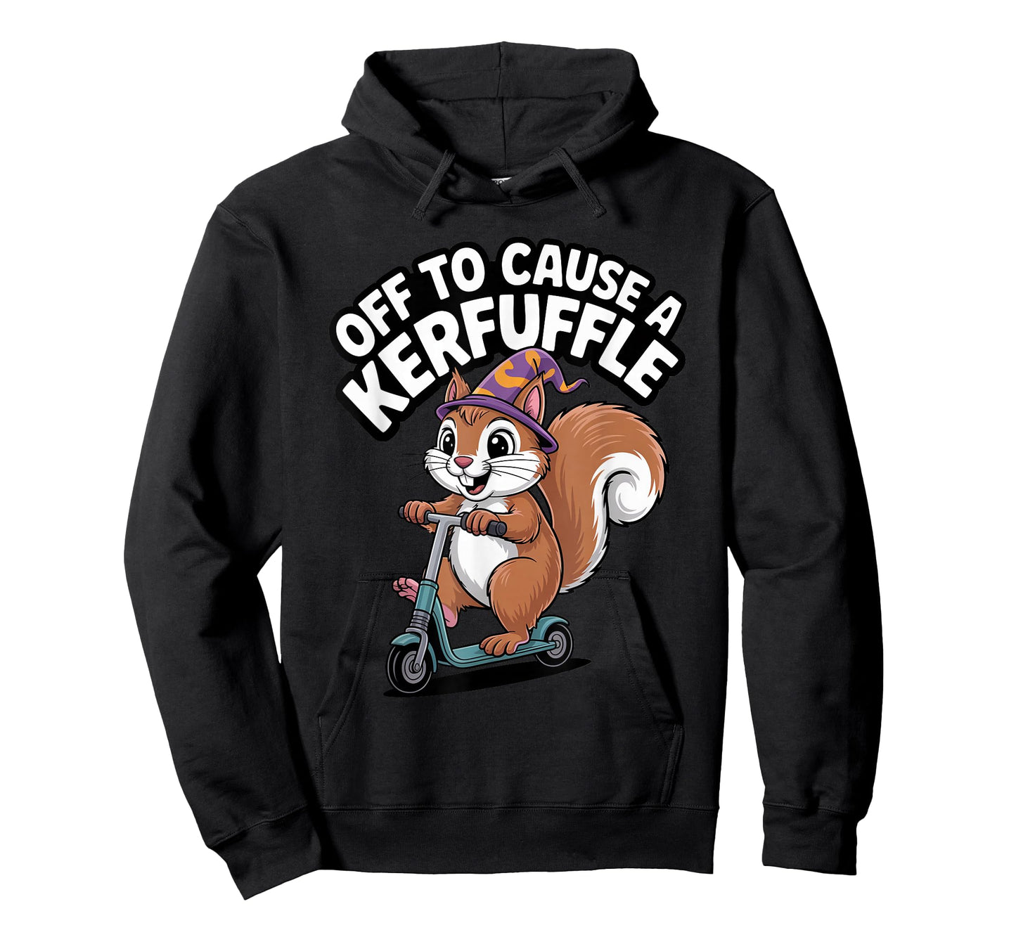 Squirrel Off to Cause a Kerfuffle Forest Chaos Fun T-Shirt