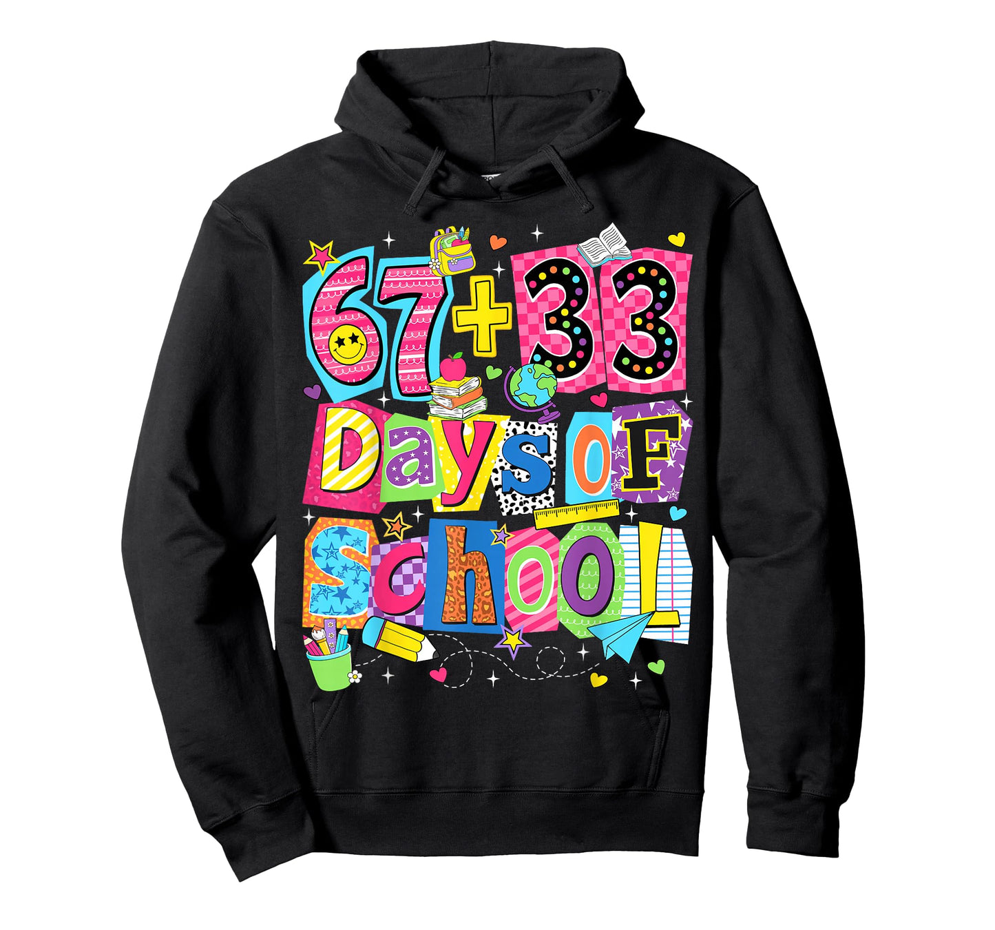 Happy 67 33 Days of School 100 Days of School Boy Girl Kid T-Shirt