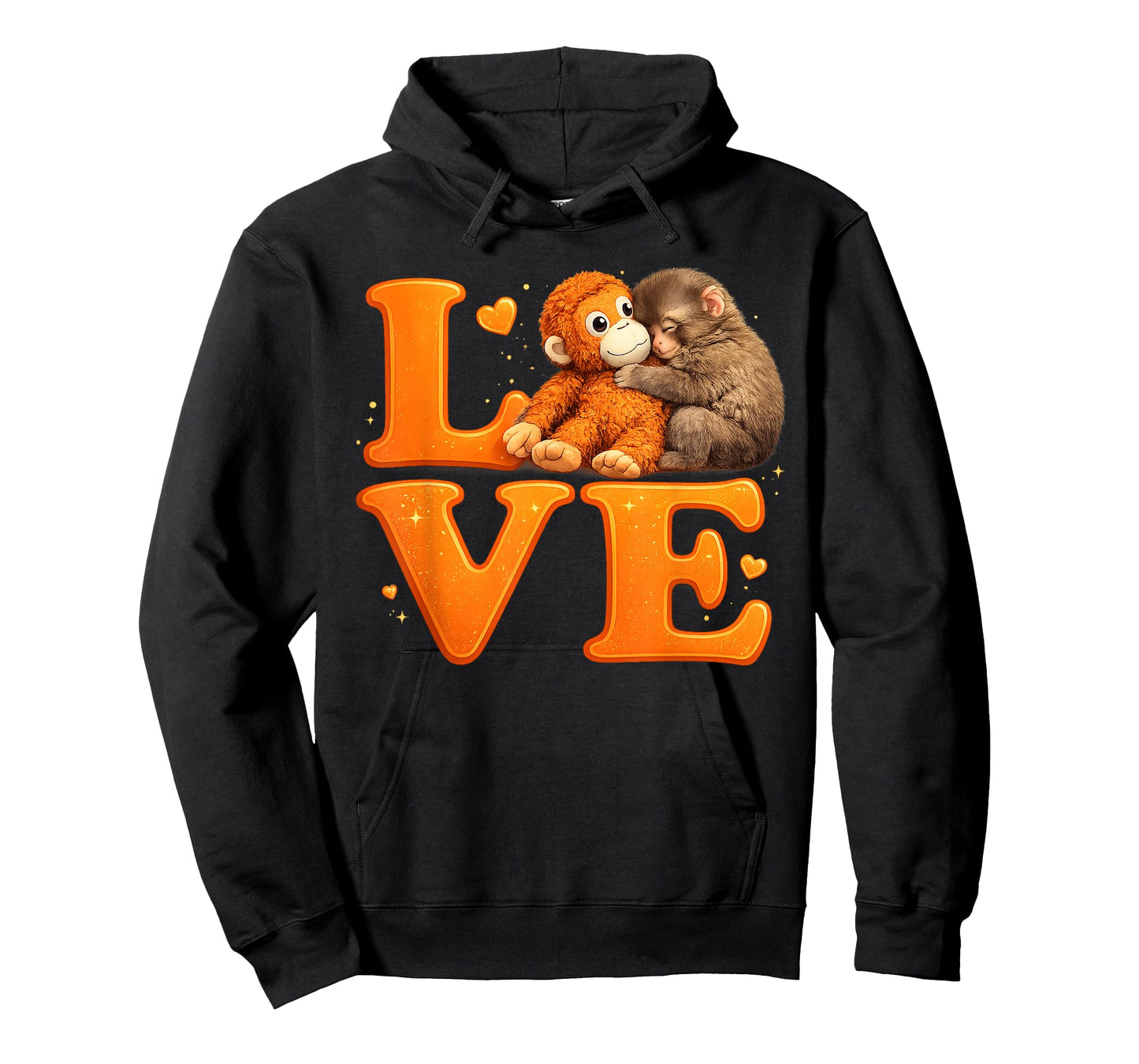 Hang in There Punch Monkey Cute Baby Macaque Plush Friend T-Shirt