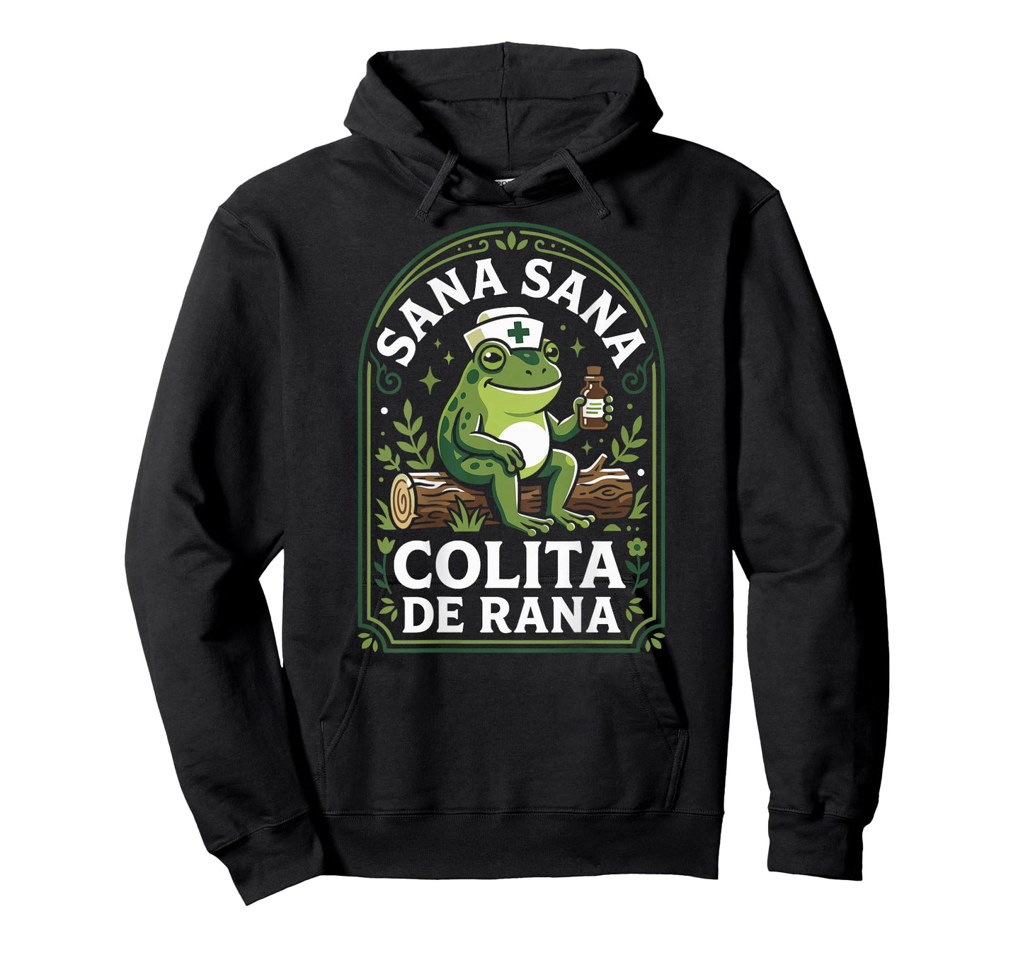 Sana Sana Colita De Rana Mexican Nurse Frog (on Back) T-Shirt