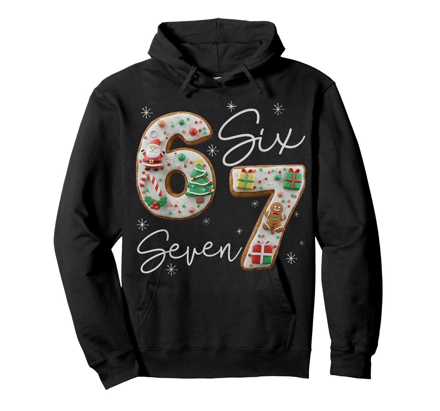 6 7 Six Seven Gen Z Alpha Meme Slang Holiday Merry Christmas T-Shirt