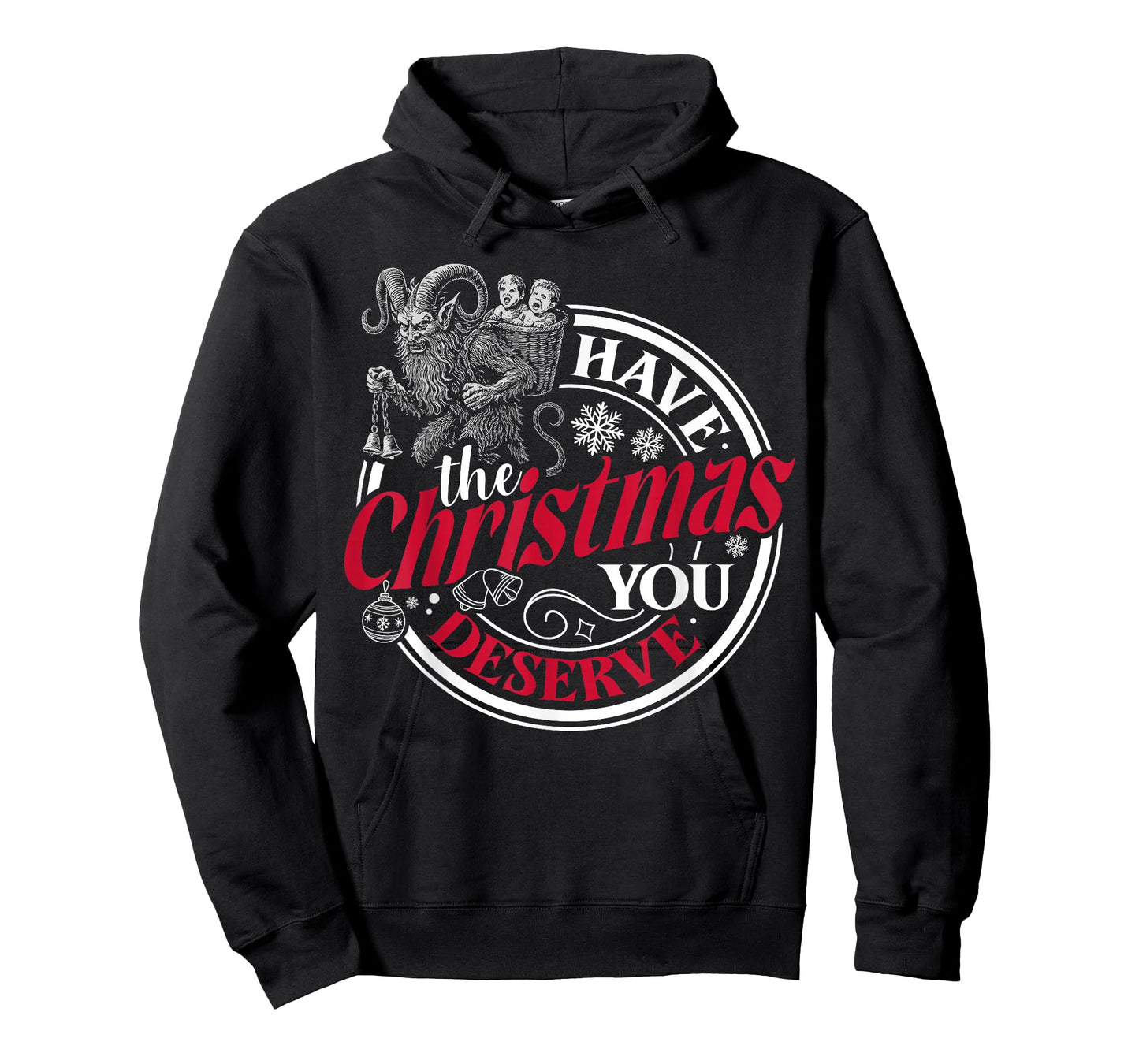 Krampus Have The Christmas You Deserve Retro Dark Humor Xmas T-Shirt