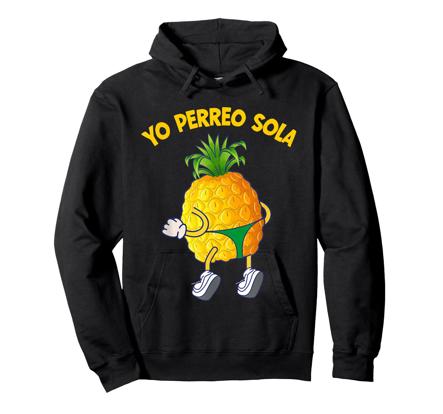 Yo Perreo Sola Twerk Reggaeton Pineapple T-Shirt
