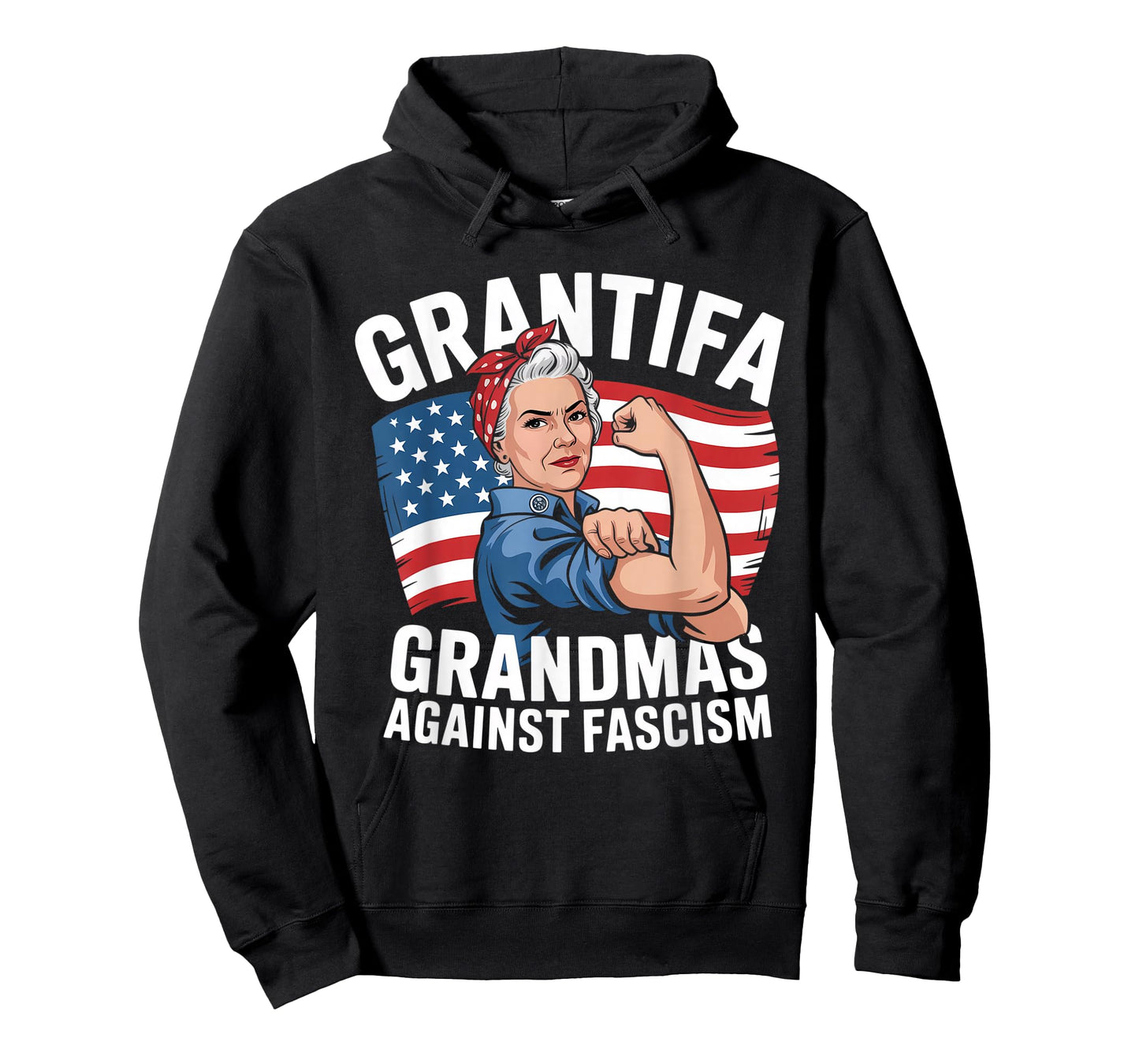 Grantifa Grandmas Against Fascism Flag Resist No Kings 50501 T-Shirt