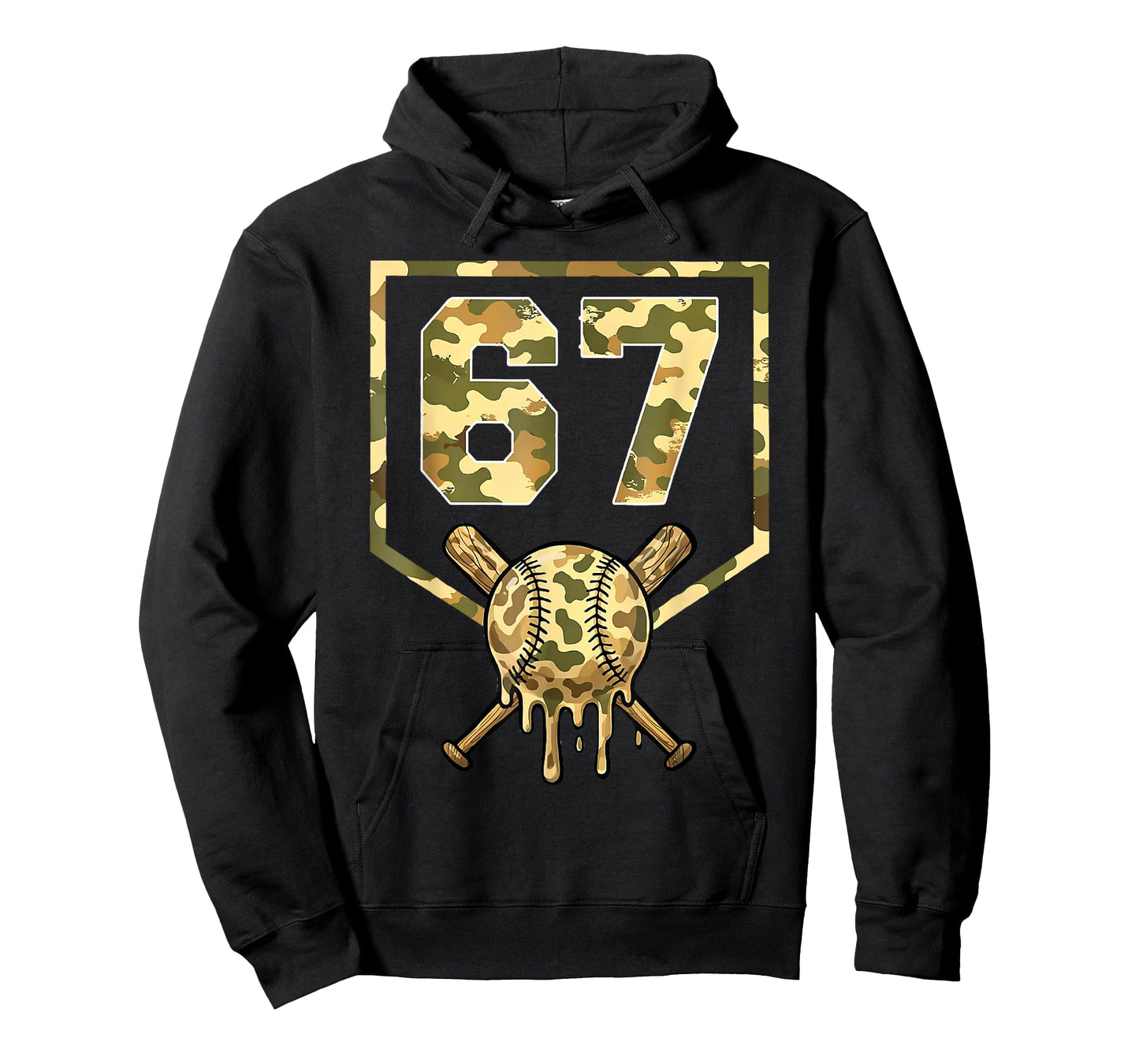 Baseball 67 Drip Boys Ice Cream Dripping Six Seven Camo Kids T-Shirt