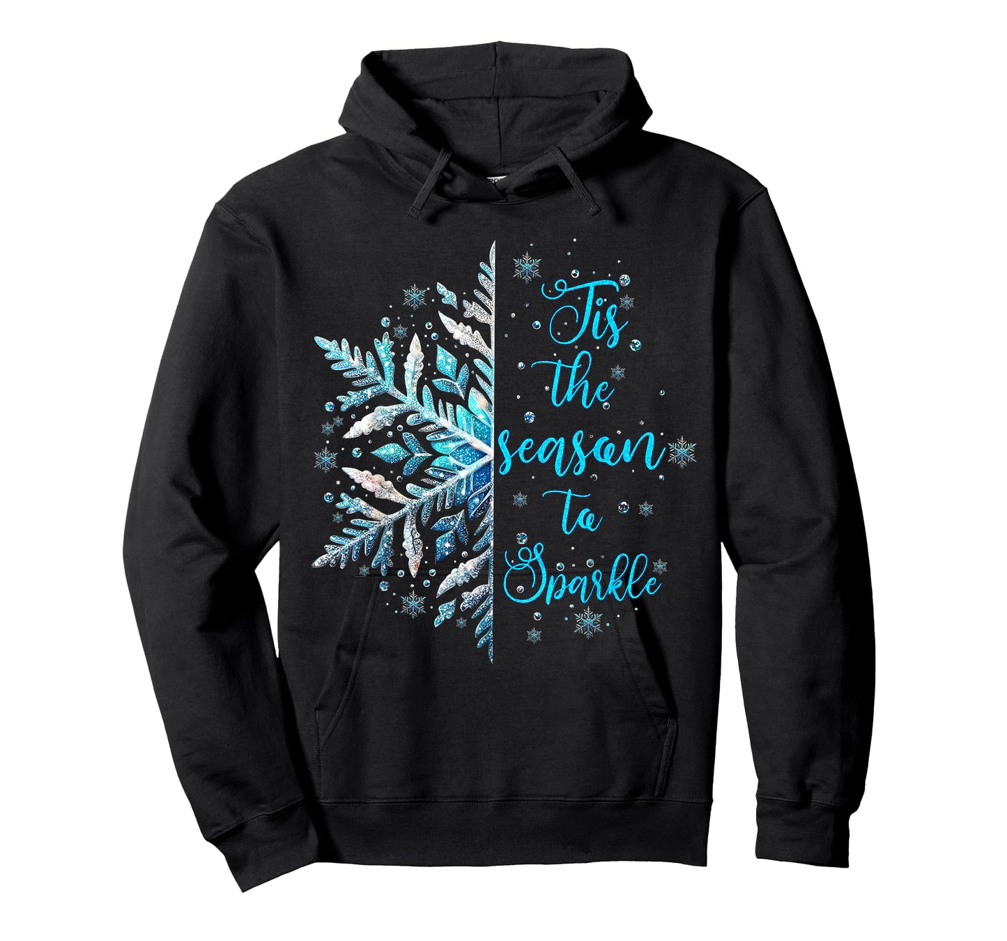 Tis The Season to Sparkle Snowflake Christmas Holiday Xmas T-Shirt