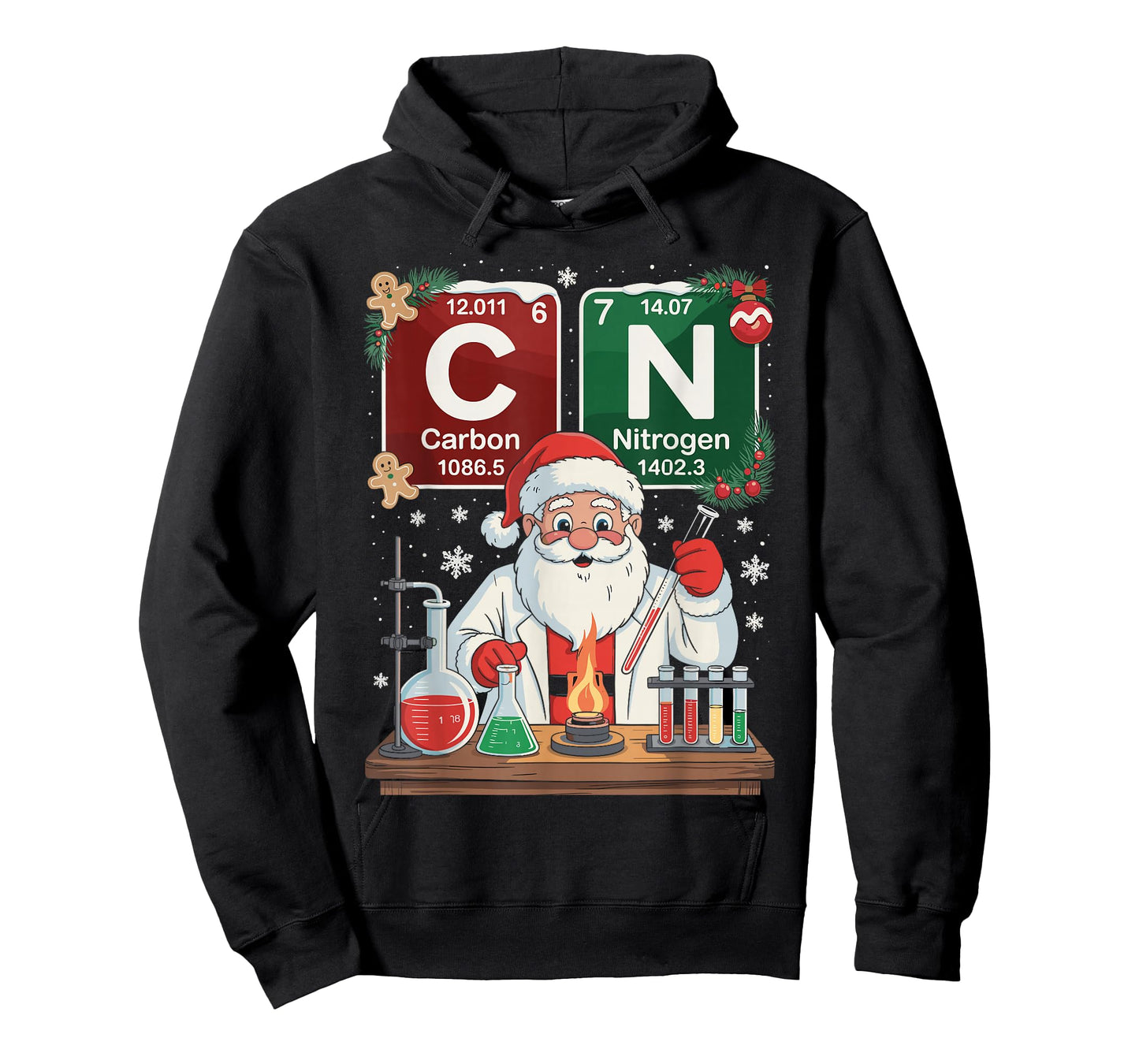 Science Christmas Carbon Nitrogen Six Seven 6 7 Meme T-Shirt