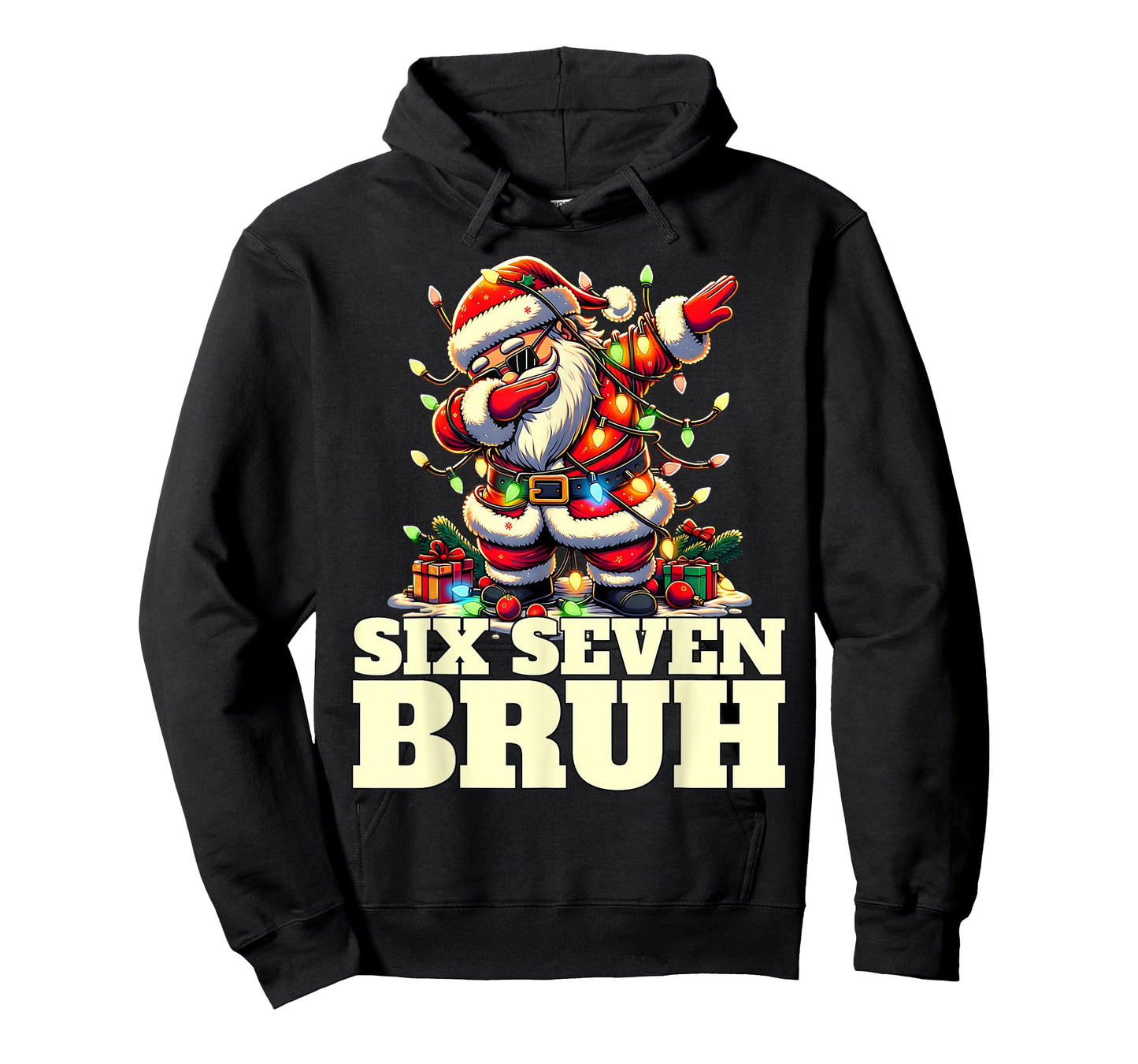 Funny Six Seven Christmas 6-7 Meme Santa 6 7 Six Seven Bruh T-Shirt