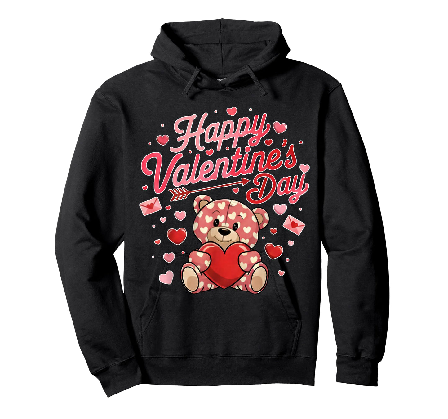 Happy Valentines Day Women Cute Bear Valentine Heart T-Shirt