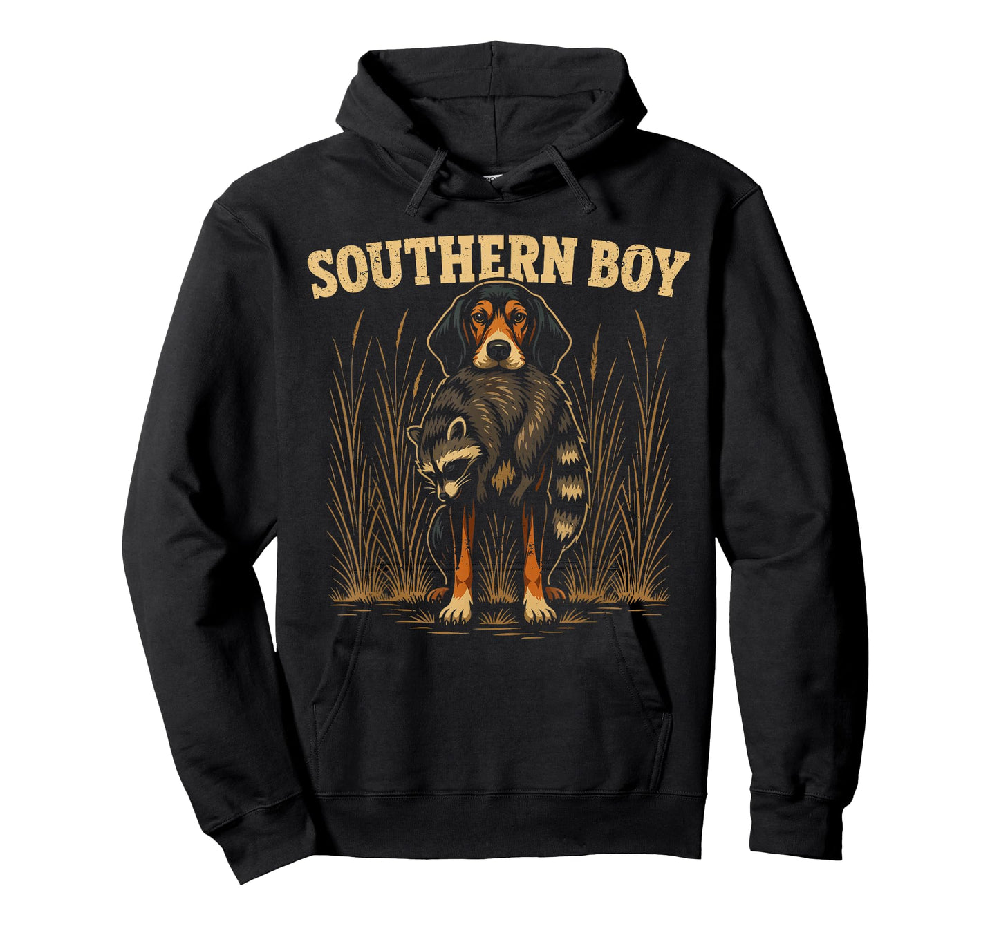 Coon Hunting Raccoon Hunter Hound Dog Southern Boy T-Shirt