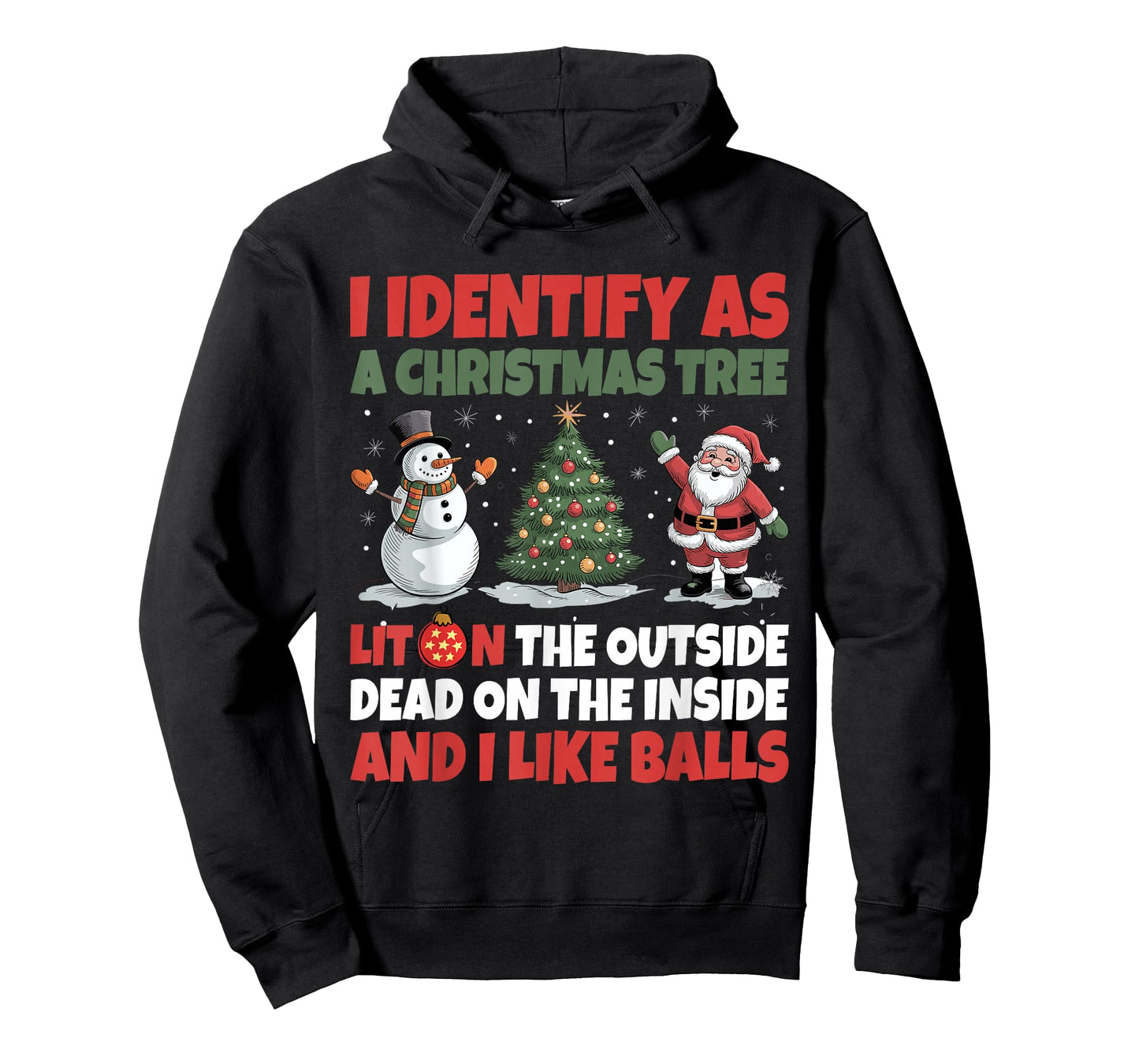 I Identify As A Christmas Tree Lit On The Outside T-Shirt