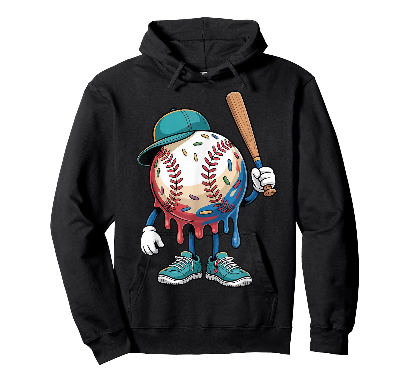 Baseball Drip Ice Cream T-Shirt