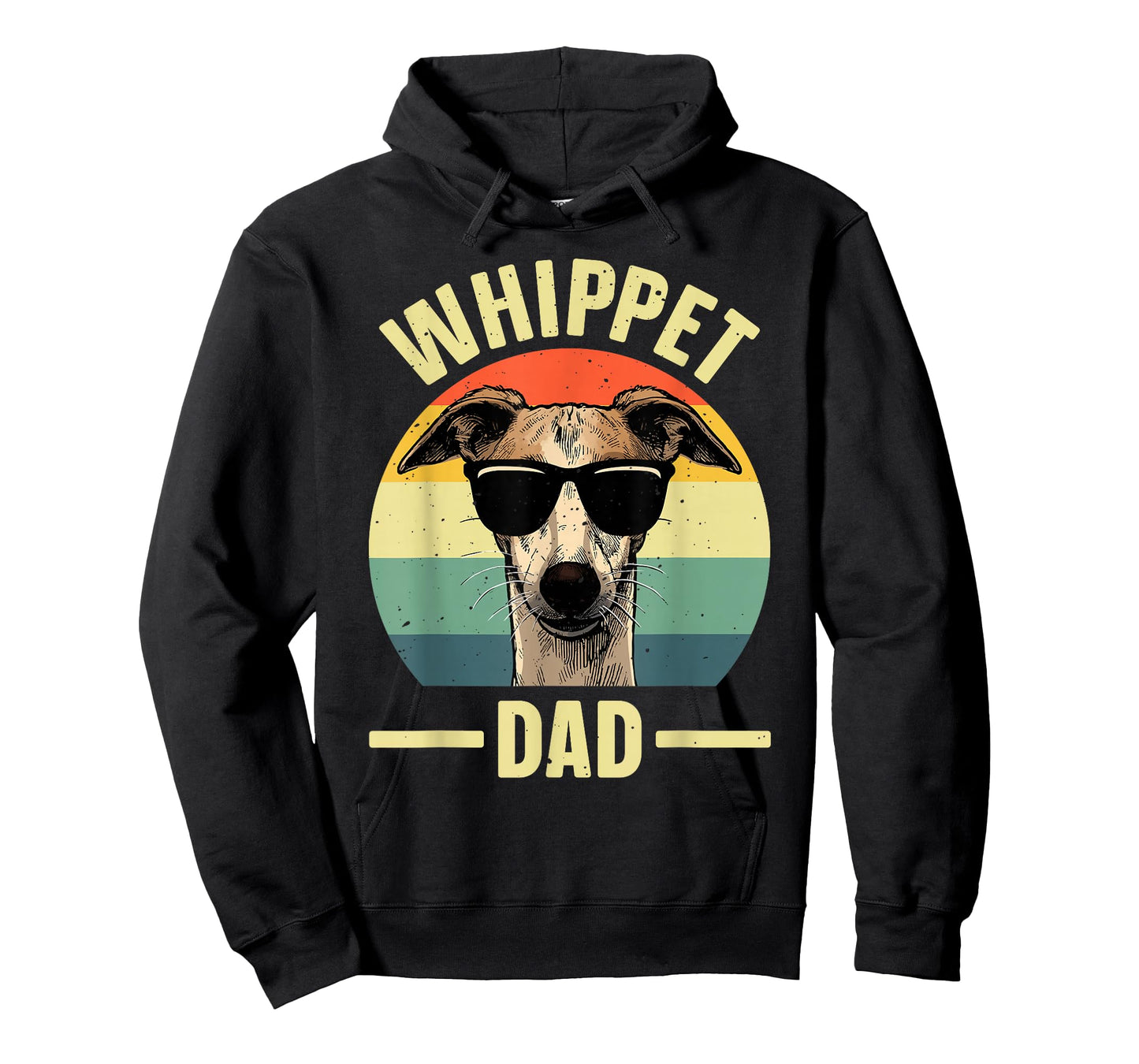 Cool Whippet Art for Men Dad Pet Dog Whippet Lover Whippet T-Shirt