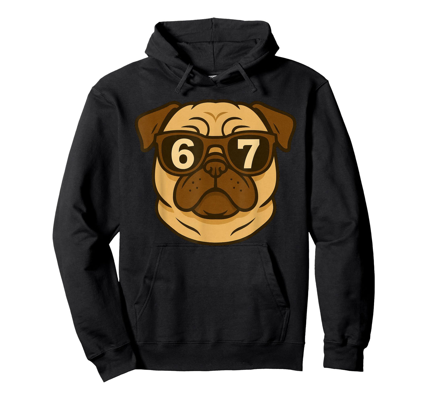 Funny Dog Pug Sunglasses 67 Six Seven Meme T-Shirt