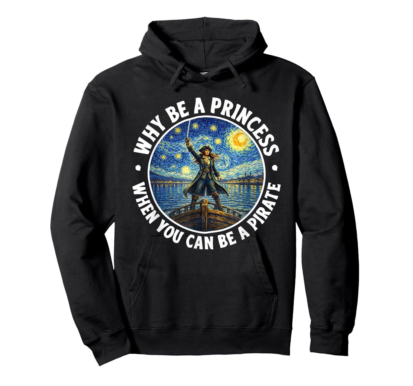 Why Be a Princess When You Can Be a Pirate Swirly Night T-Shirt