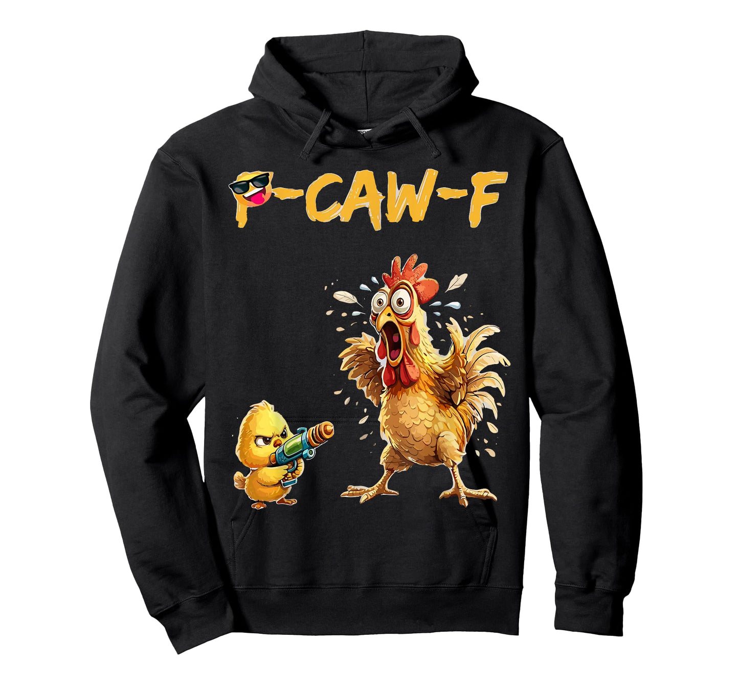 Funny Chicken Humor Quote Rooster Meme Caw F for Men Women T-Shirt