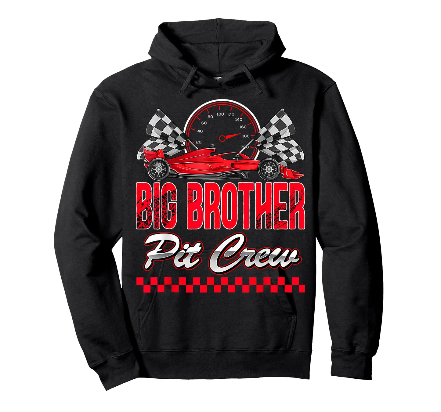 Big Brother Pit Crew Racing Family Race Car Birthday Boy T-Shirt