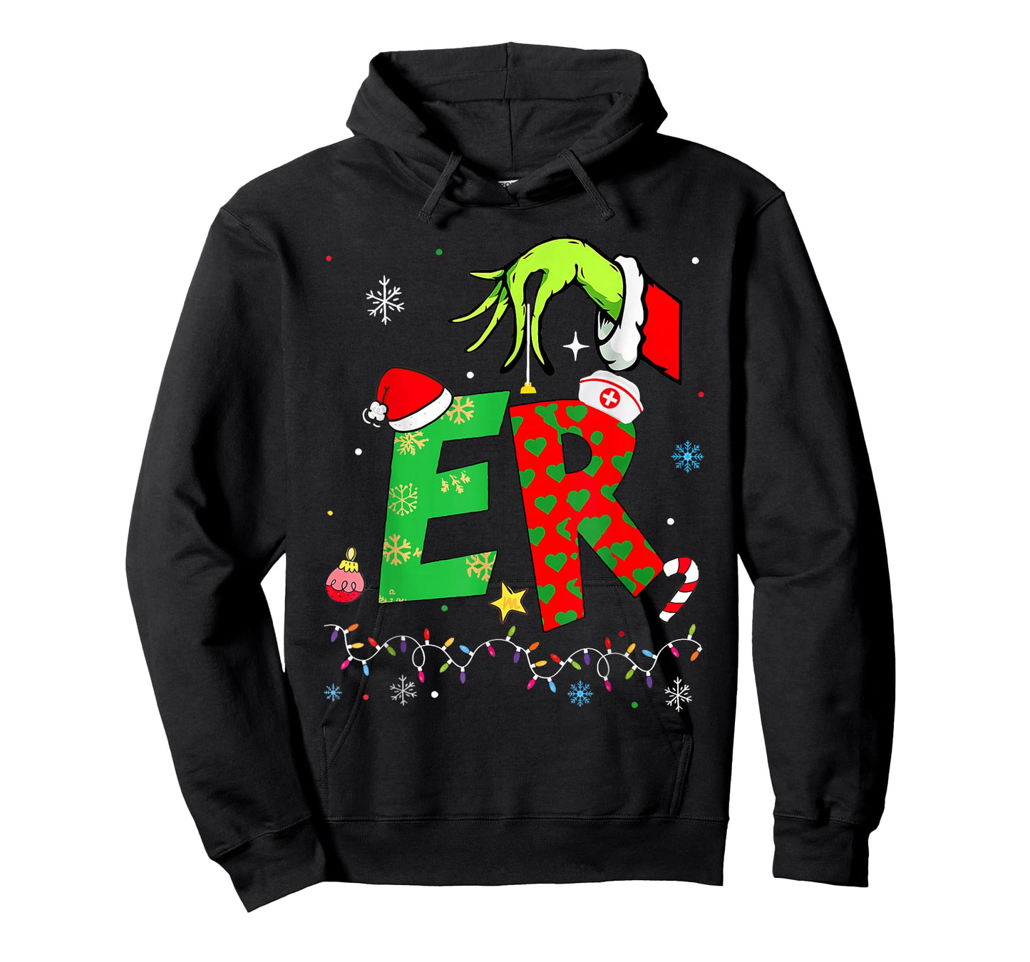 Emergency Department Xmas Holiday ER Nurse Christmas T-Shirt