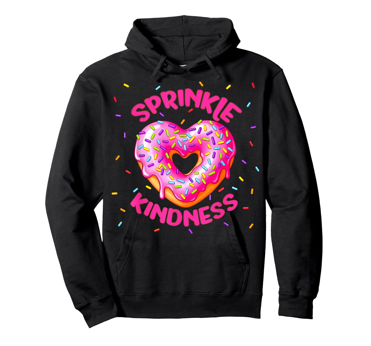 Sprinkle Kindness Donut Heart for Girls Women Doughnut Lover T-Shirt